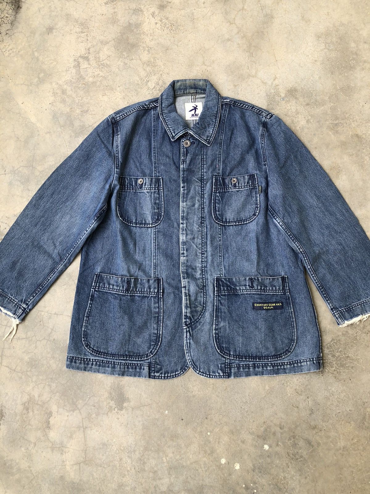 Hai Sporting Gear Issey Miyake Hai Sporting Gear Denim Jacket Size US L / EU 52-54 / 3 - 3 Thumbnail