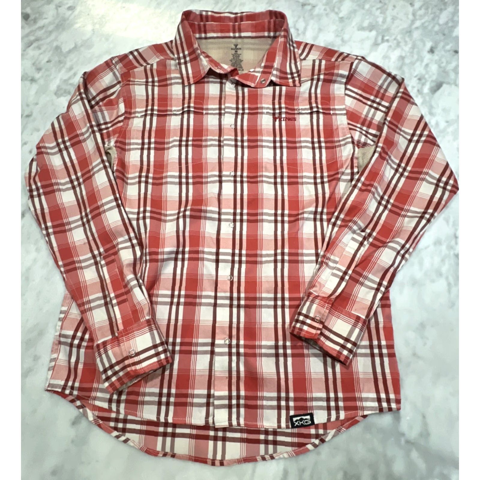 Vintage Kings Long Sleeve Shirt M Plaid Red Button Down Western Lightweight Snap Button-Down Casual Workwear Rancher UI Size US M / EU 48-50 / 2 - 3 Thumbnail