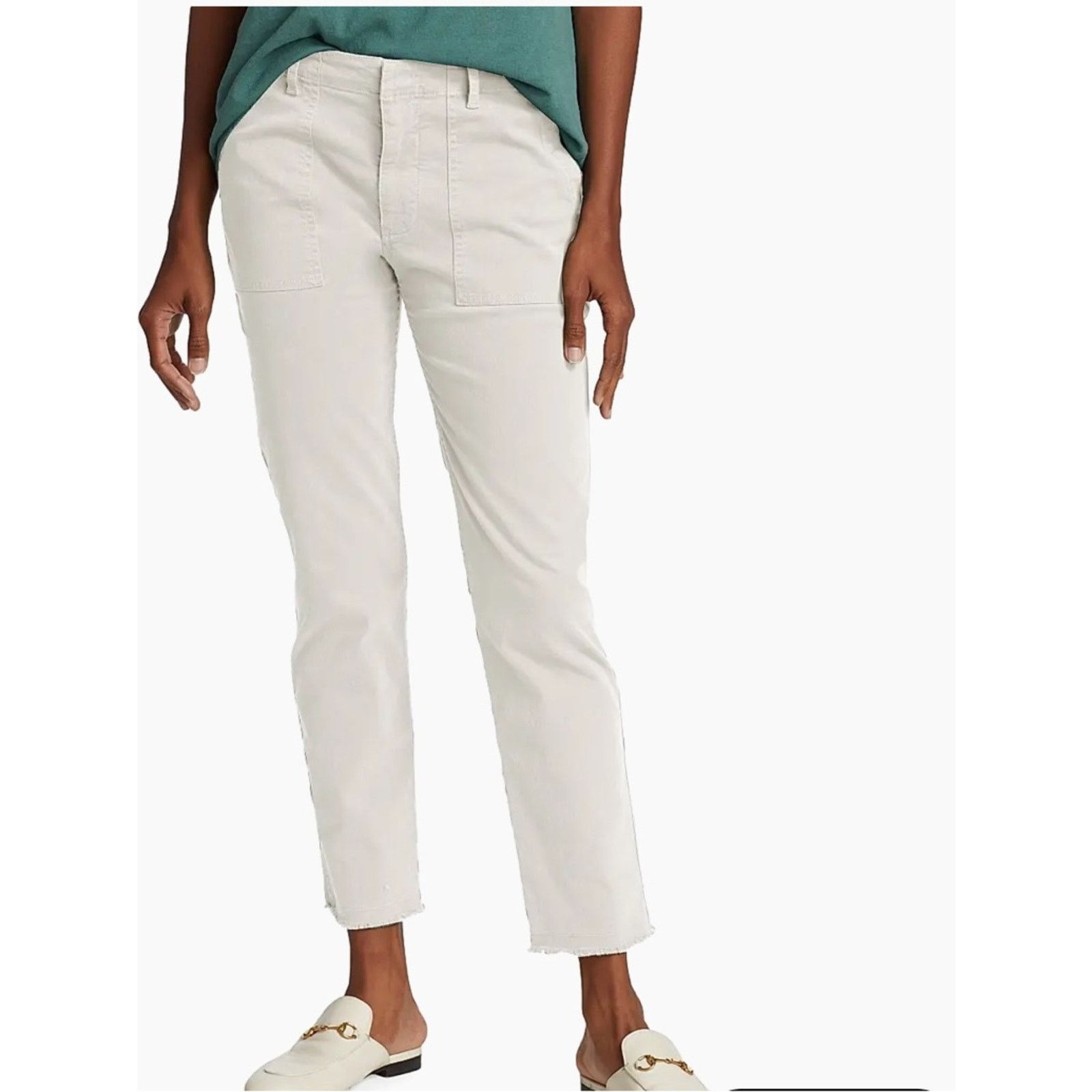 Nili Lotan NILI LOTAN $390 Jenna Corduroy Pant Winter White Womens 8 Size 30" / US 8 / IT 44 - 5 Thumbnail
