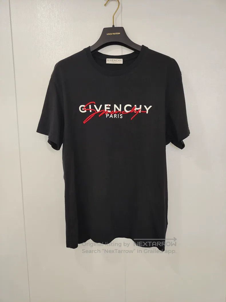 Givenchy Givenchy Black Embroidered T-Shirt (Unisex) Size US M / EU 48-50 / 2 - 1 Thumbnail