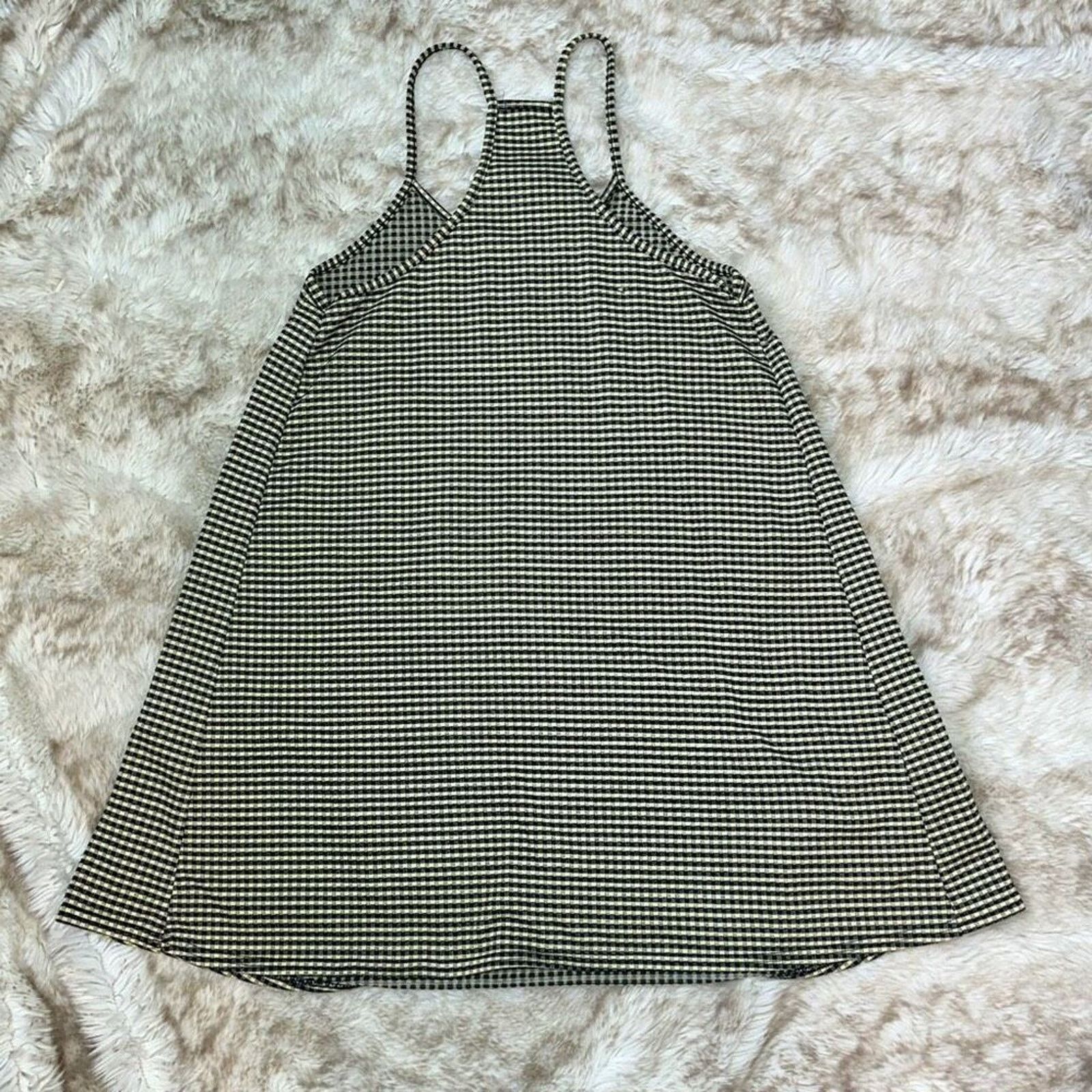 Boohoo Boohoo Black & Yellow Gingham Sleeveless Swing Dress | Sz 4 Size S / US 4 / IT 40 - 5 Thumbnail