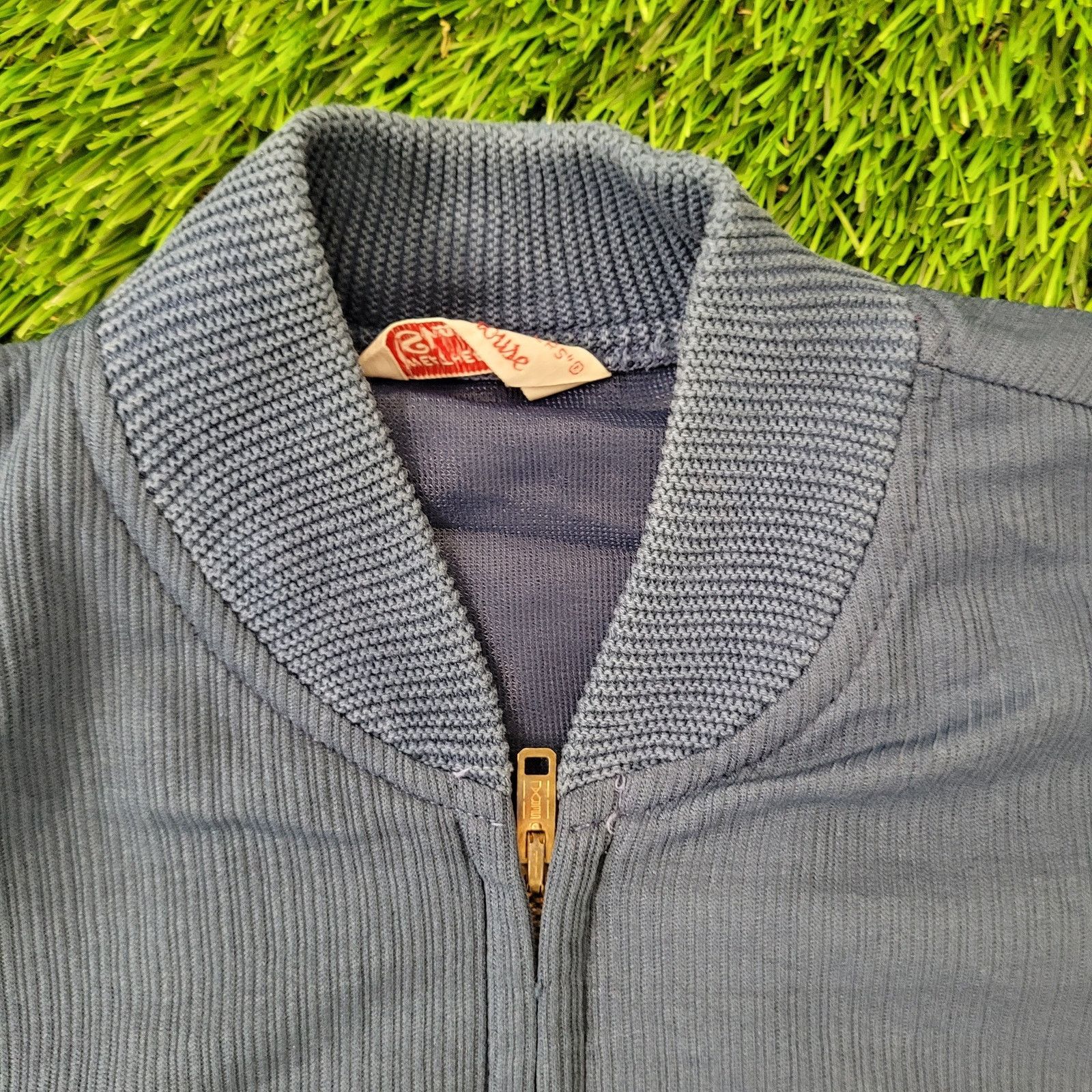 Vintage VTG 60s Shanhouse Ribbed Bomber Jacket S/M USA Serval Size US M / EU 48-50 / 2 - 2 Thumbnail