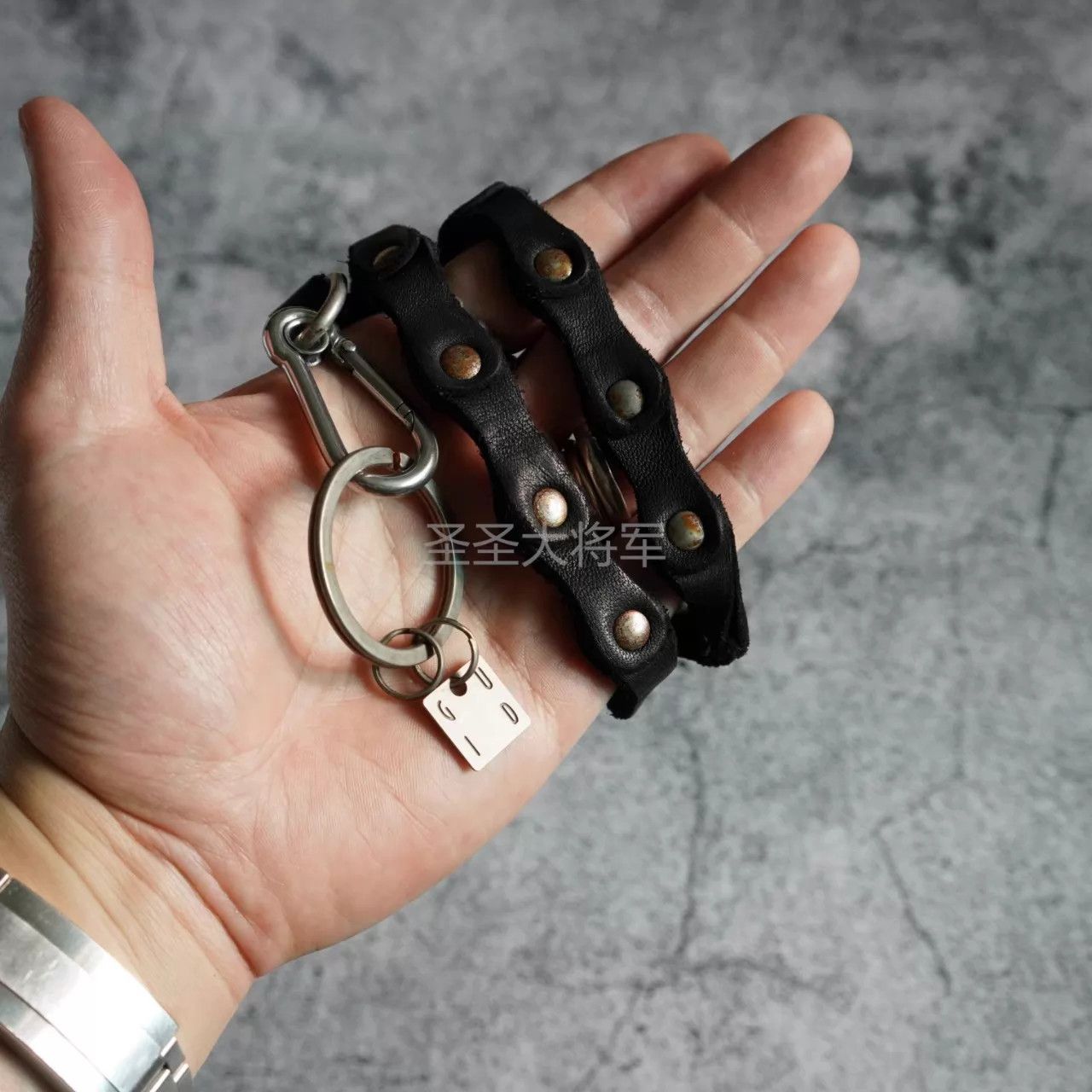Guidi Guidi Distressed Horsehide Pants Chain Silver-Buckle 69cm Size ONE SIZE - 3 Thumbnail