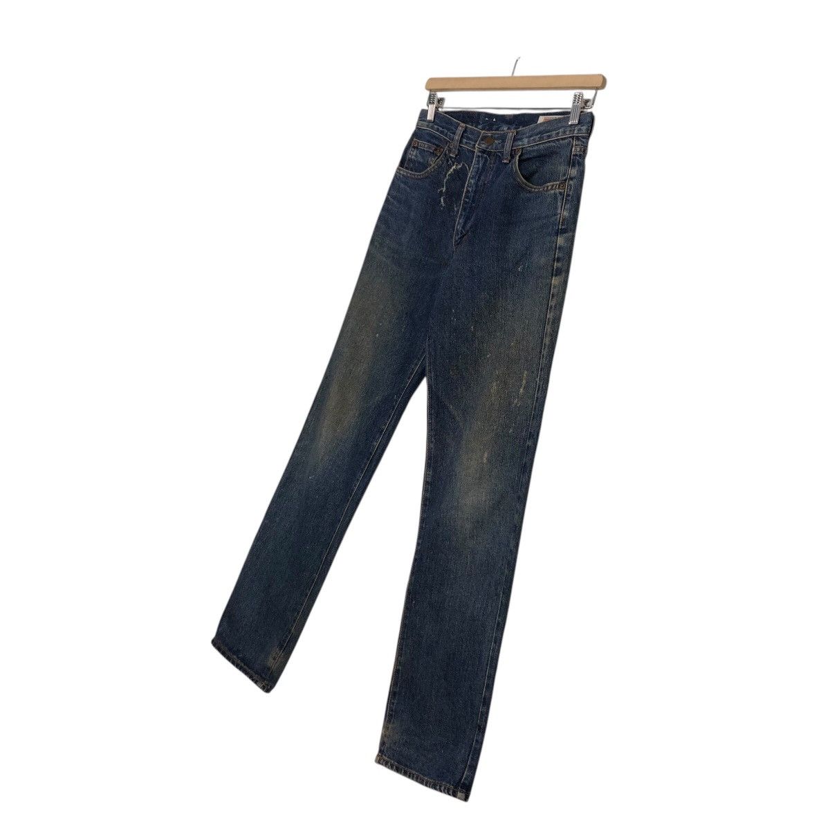 Japanese Brand 📌Vintage Denim Jeans Straight Cut Big John Indigo Blue Size 28" / US 6 / IT 42 - 3 Thumbnail