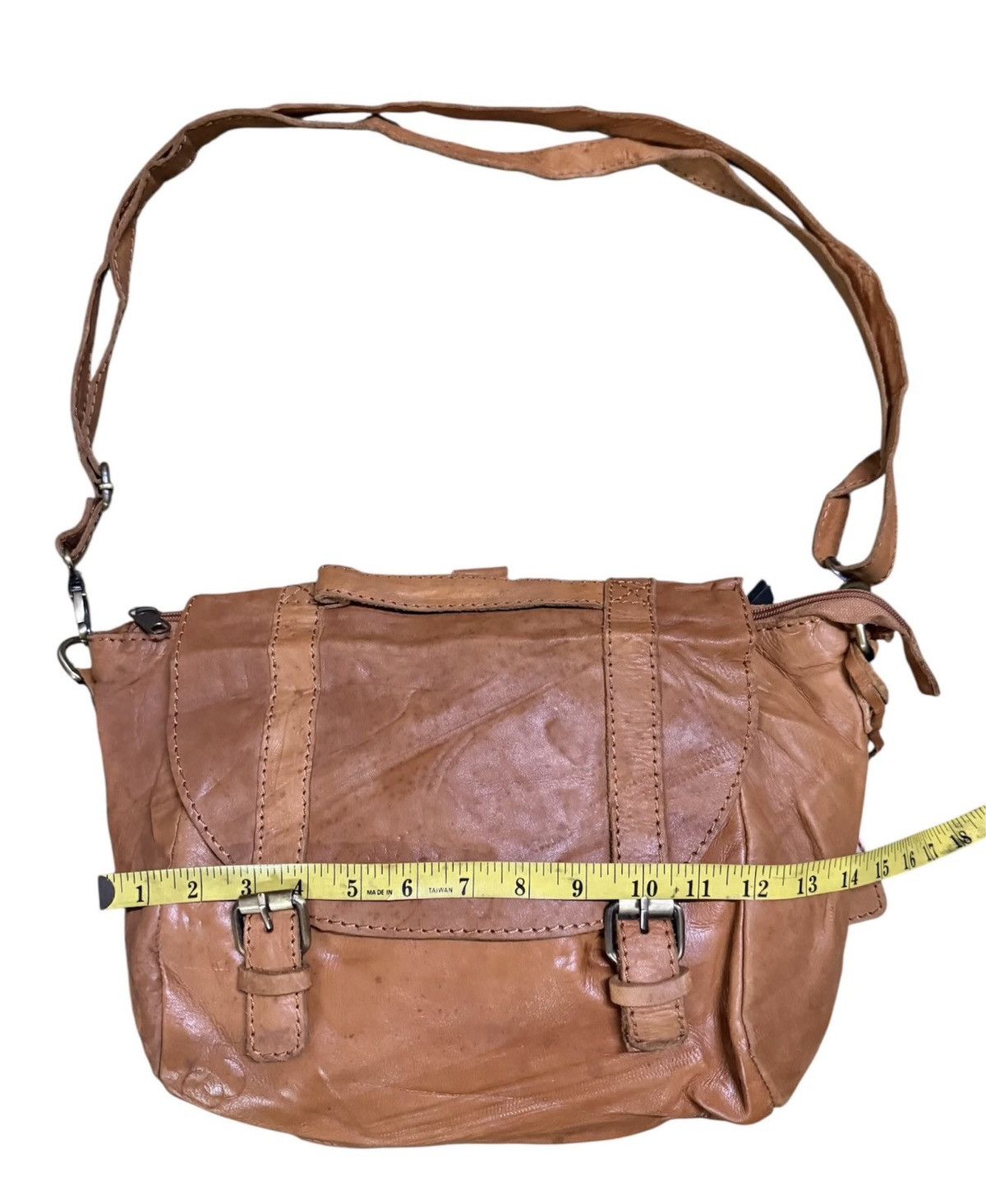 Japanese Brand Crossbody Leather Bag / Shoulder Bag Size ONE SIZE - 4 Thumbnail