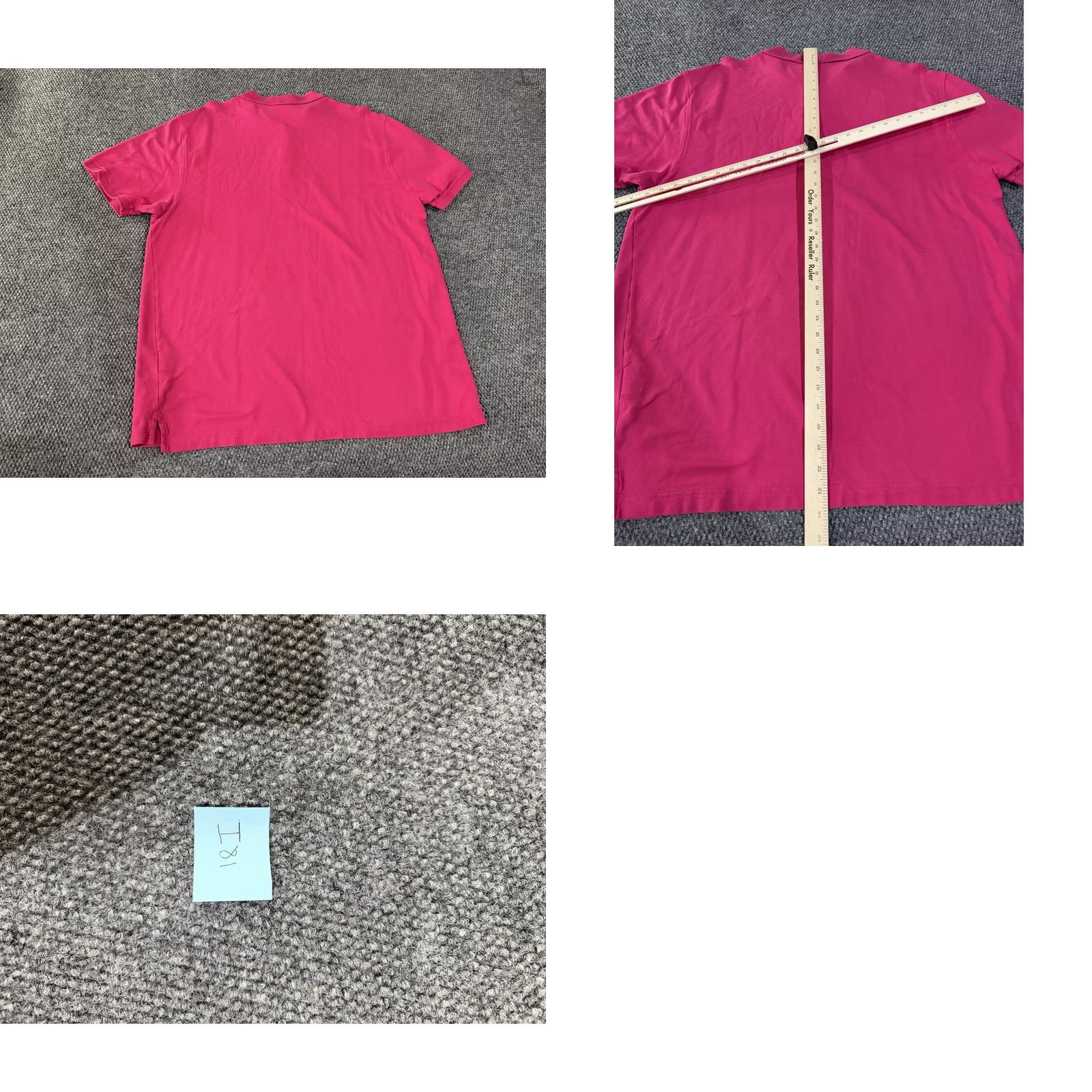 Psycho Bunny Psycho Bunny Polo Shirt Mens XLT Pink Short Sleeve Logo 100% Cotton Pima Knit Big & Tall Collared Button Closure Size US XL / EU 56 / 4 - 8 Thumbnail