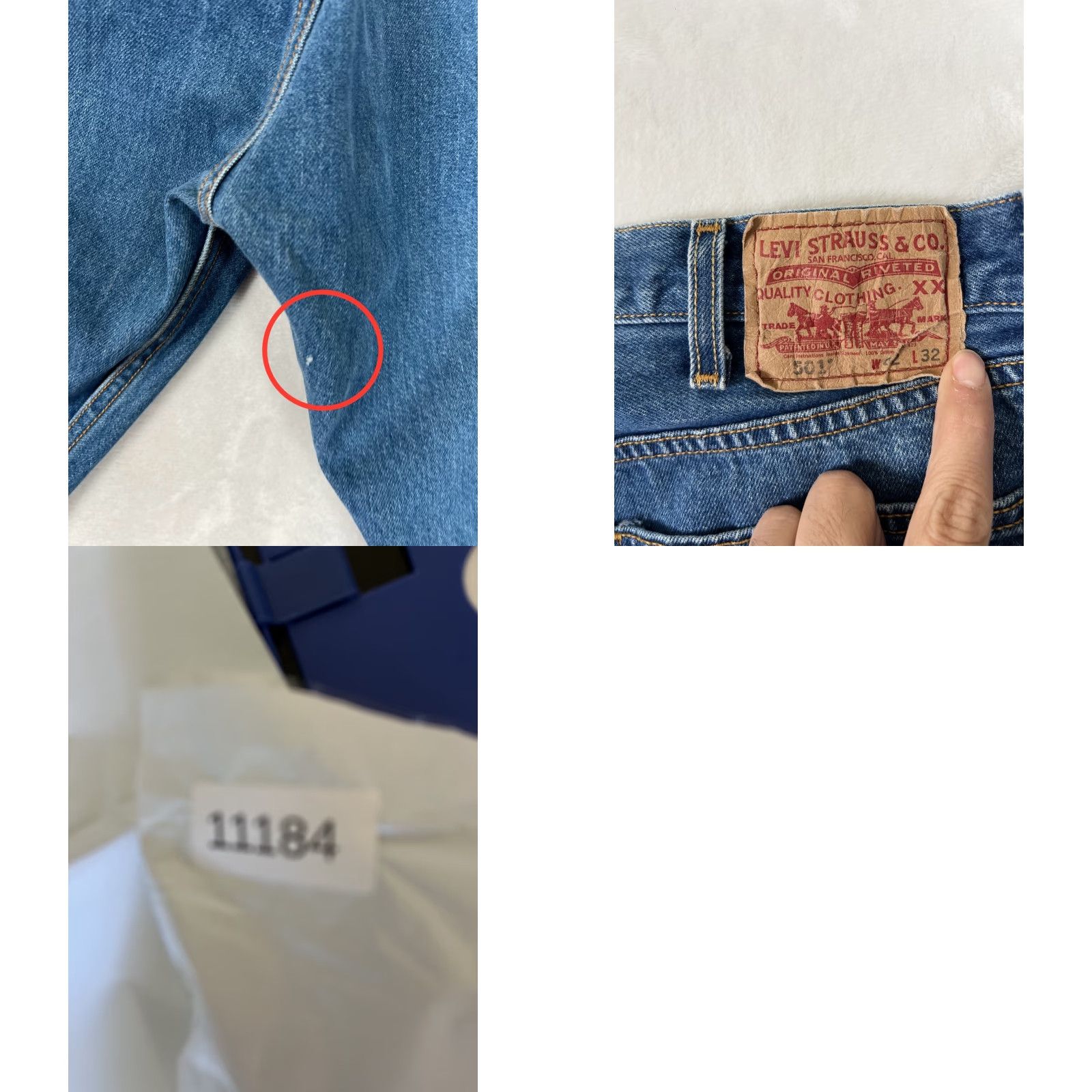 Levi's VINTAGE Levi’s 501 Jeans Denim Blue Medium Wash 38x29 Regular Men Size US 38 / EU 54 - 8 Thumbnail