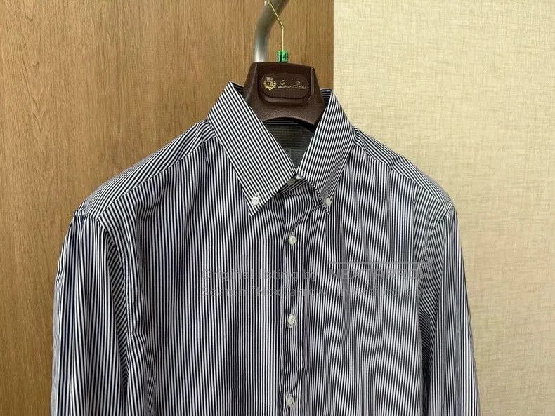 Brunello Cucinelli Brunello Cucinelli Men's Cotton Shirt. Size US M / EU 48-50 / 2 - 2 Thumbnail