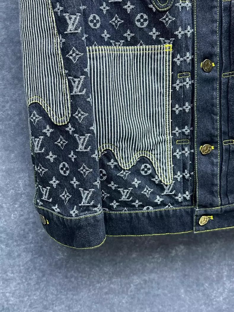 Louis Vuitton Louis Vuitton Louis Vuitton Deconstructed Denim Jacket for Size US L / EU 52-54 / 3 - 4 Thumbnail
