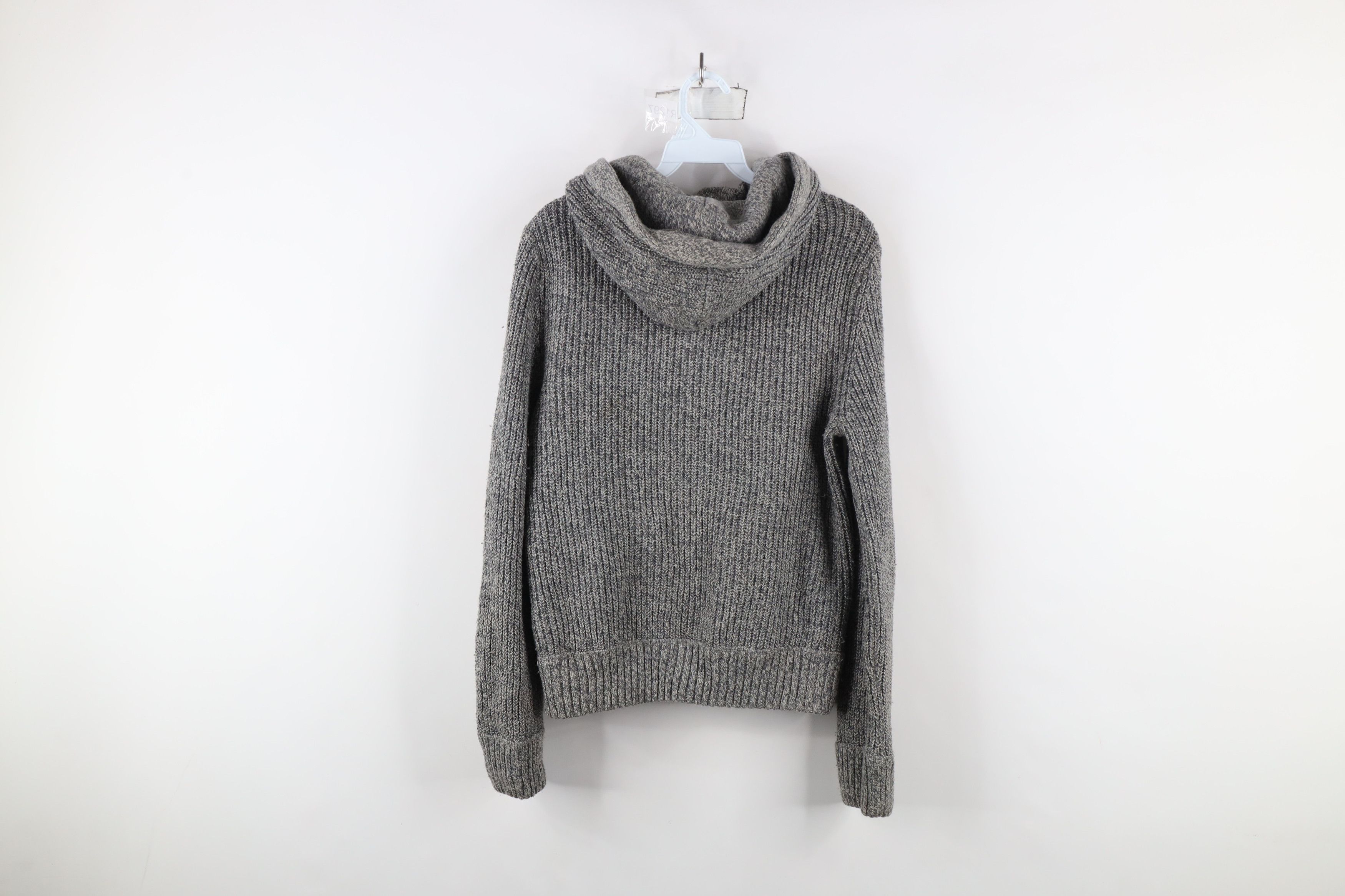 Abercrombie & Fitch Vintage Y2K Abercrombie & Fitch Ribbed Knit Hoodie Sweater Size S / US 4 / IT 40 - 11 Thumbnail