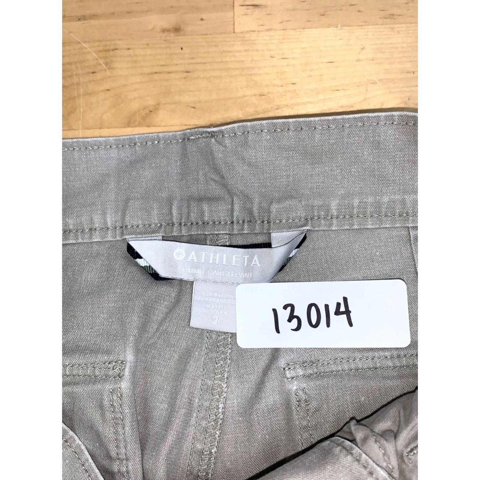 Athleta Athleta Cargo Pant Women 2 Beige Utility Y2K Racing Stripe 13014 Size 26" / US 2 / IT 38 - 2 Thumbnail