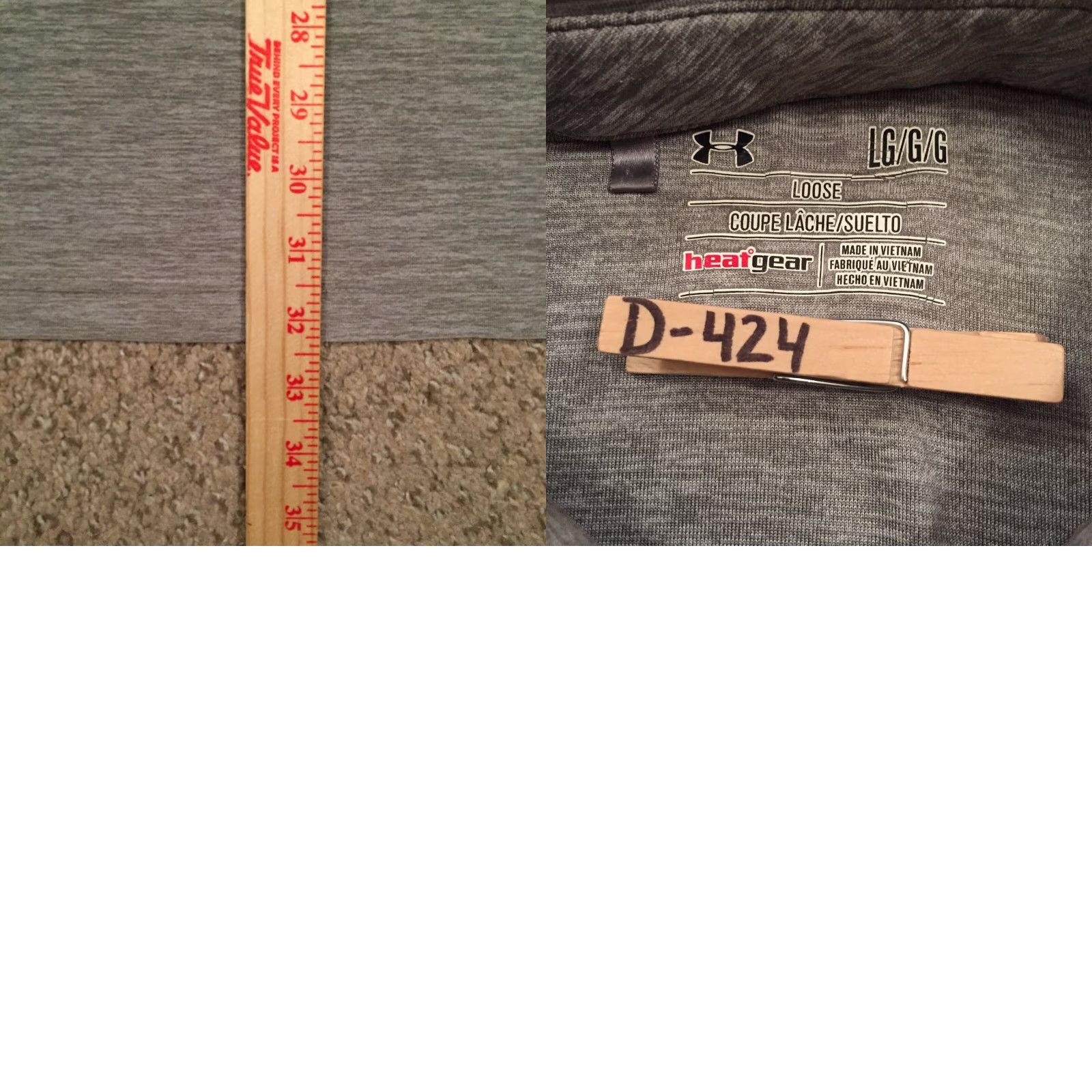 Under Armour Under Armour Polo Shirt Mens L Gray Short Sleeve Size US L / EU 52-54 / 3 - 8 Thumbnail