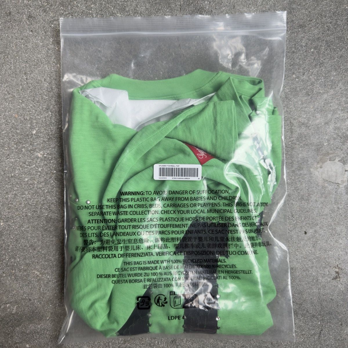 Supreme Supreme SS2026 Studded S/S Football Top (GREEN) Size US M / EU 48-50 / 2 - 6 Thumbnail