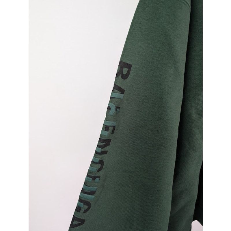 Balenciaga o1rshd1 Ramadan Medium-Fit Hoodie in Green Fleece Size US L / EU 52-54 / 3 - 8 Thumbnail