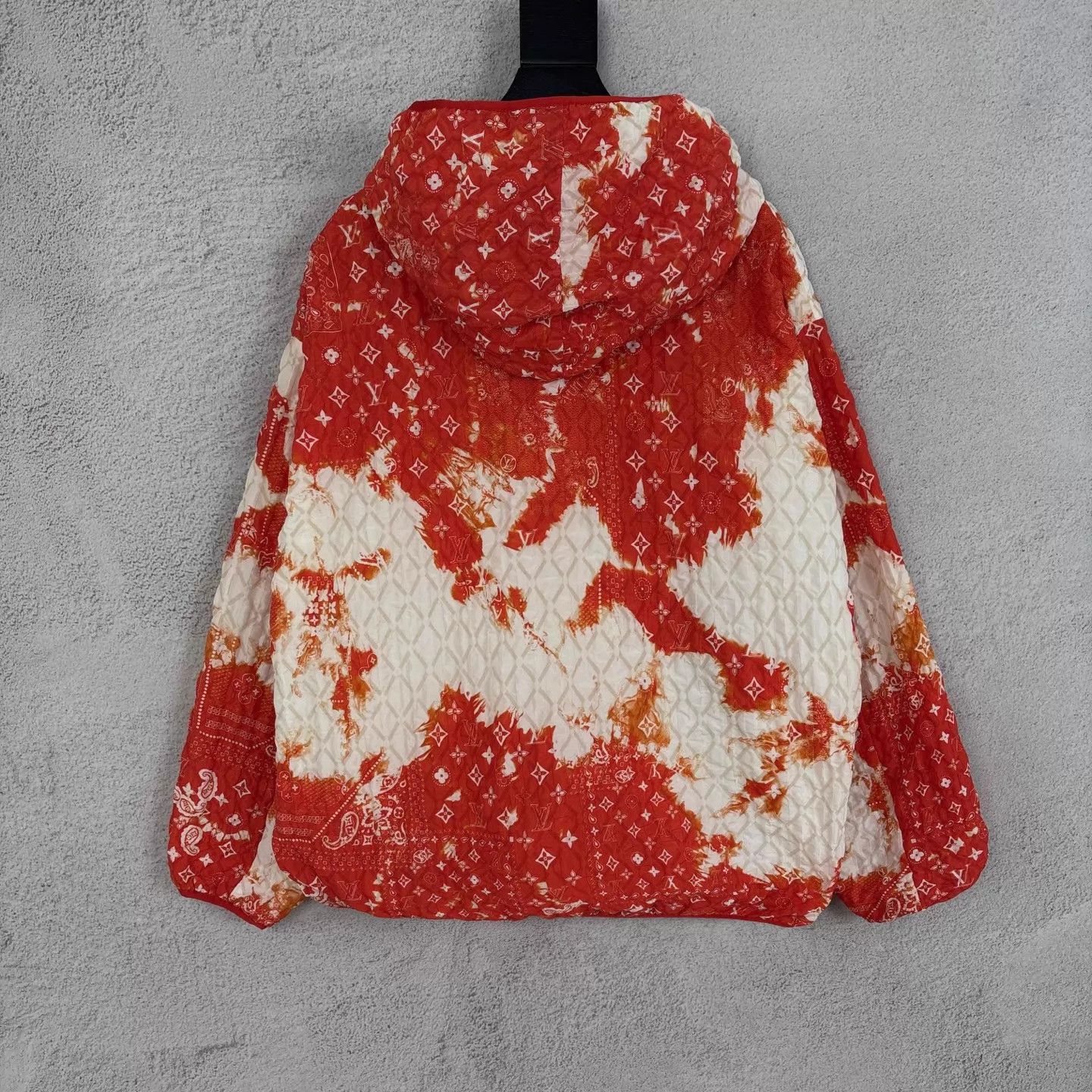 Louis Vuitton LV Cashew Flower Logo Half-Printed Casual Jacket Orange Size US M / EU 48-50 / 2 - 2 Thumbnail