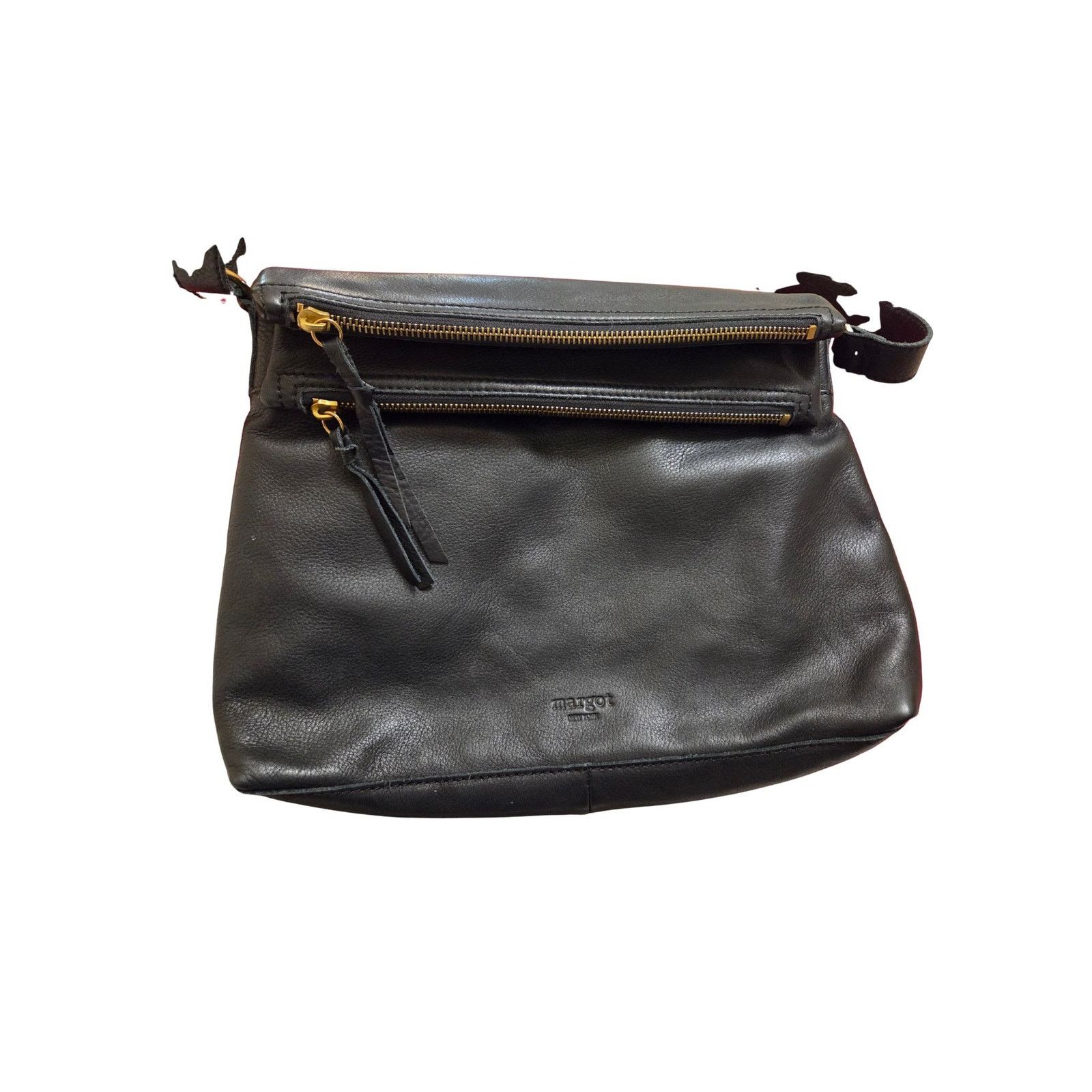 Nordstrom Margot New York Black Leather Crossbody Bag Size ONE SIZE - 4 Thumbnail