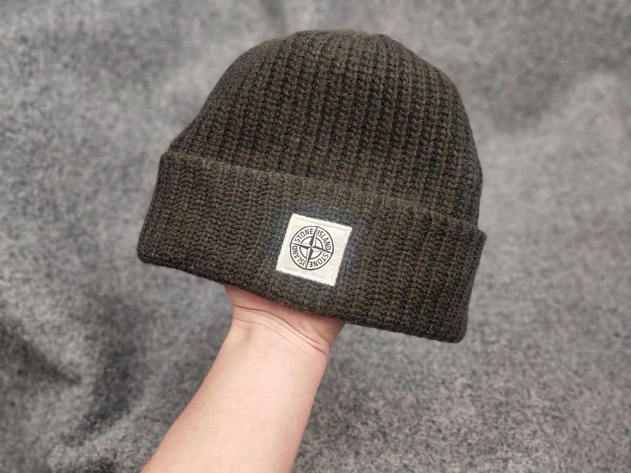 Vintage Stone Island patch program authentic ribbed wool beanie Hat Size ONE SIZE - 2 Thumbnail