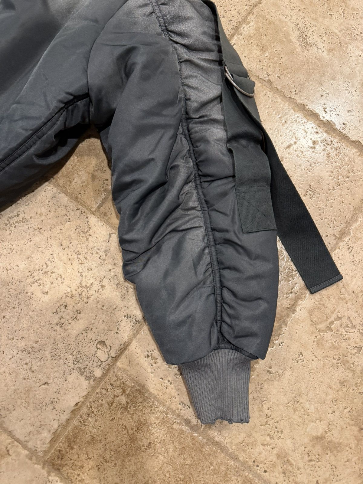Acne Studios Acnes Studios Olana Distressed Wash Green Bondage Bomber Size US M / EU 48-50 / 2 - 14 Thumbnail