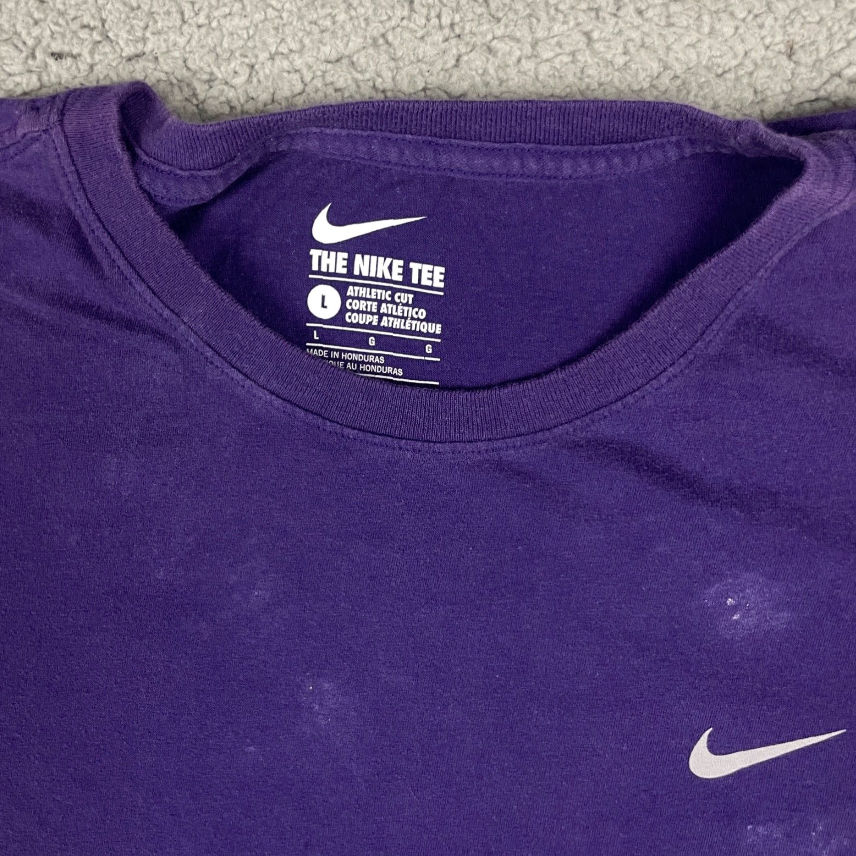 Nike Nike Tshirt Nike Dri-FIT Shirt Logo Purple L Adult Mens Short Sleeve Crew Neck Size US L / EU 52-54 / 3 - 4 Thumbnail