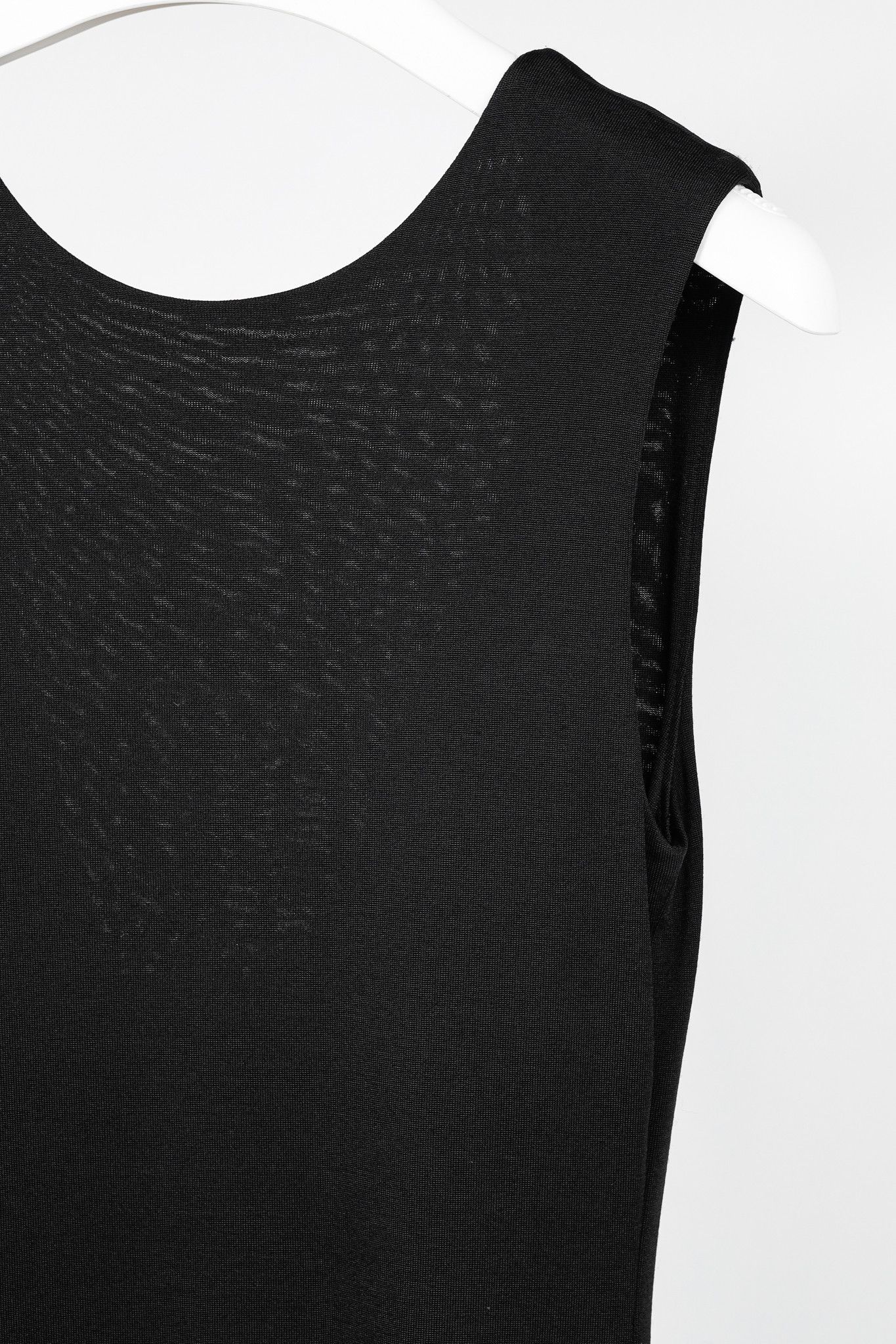 T by Alexander Wang T by Alexander Wang Black Jersey Cowl-Back Midi Dress Size S / US 4 / IT 40 - 4 Thumbnail