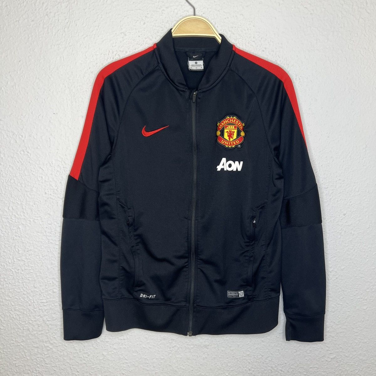 NIKE MANCHESTER UNITED SOCCER TRACK JACKET BLACK outlet ronaldo