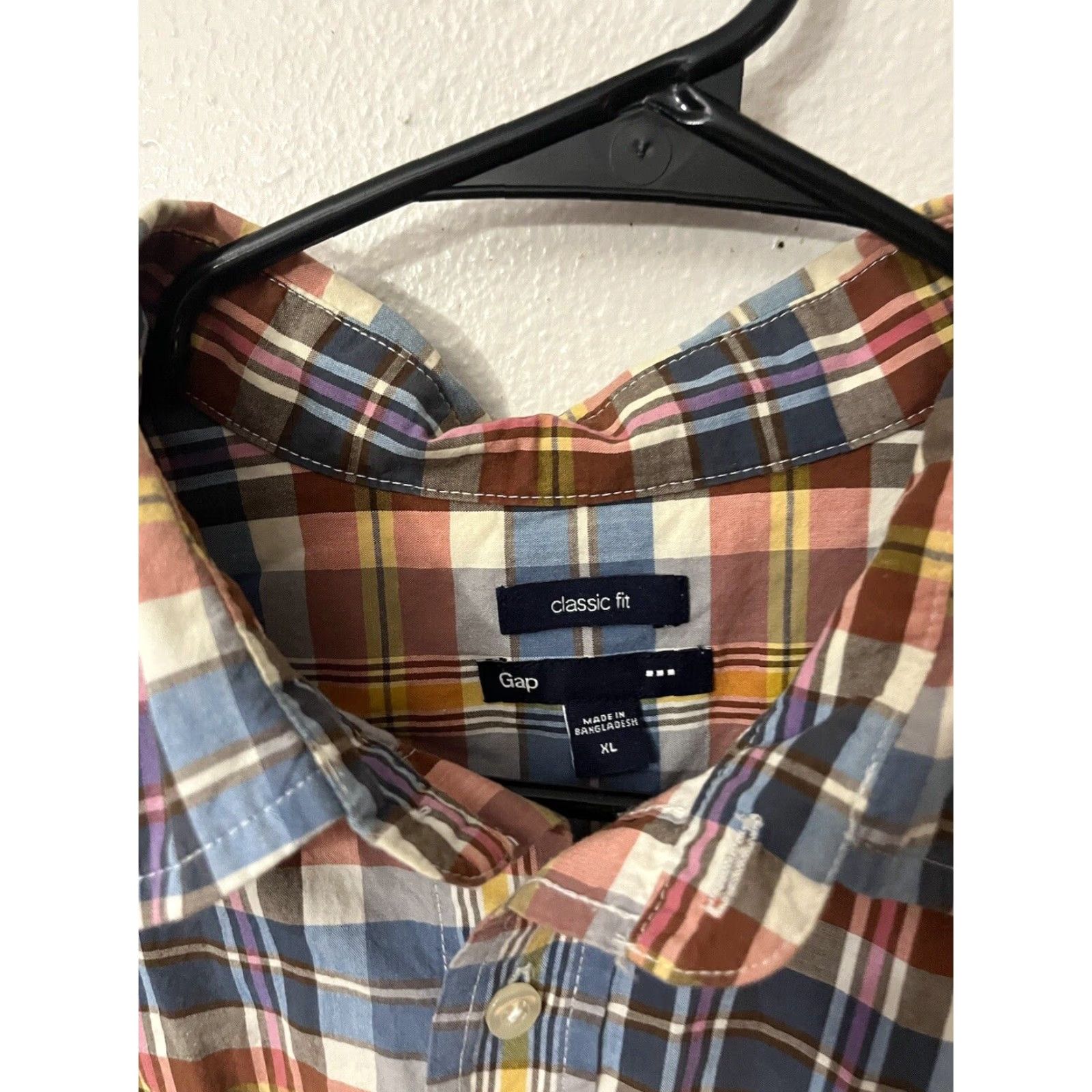 Gap Gap Classic Fit Button-Down Long Sleeve Shirt XL Multicolor Striped Mens Size US XL / EU 56 / 4 - 3 Thumbnail