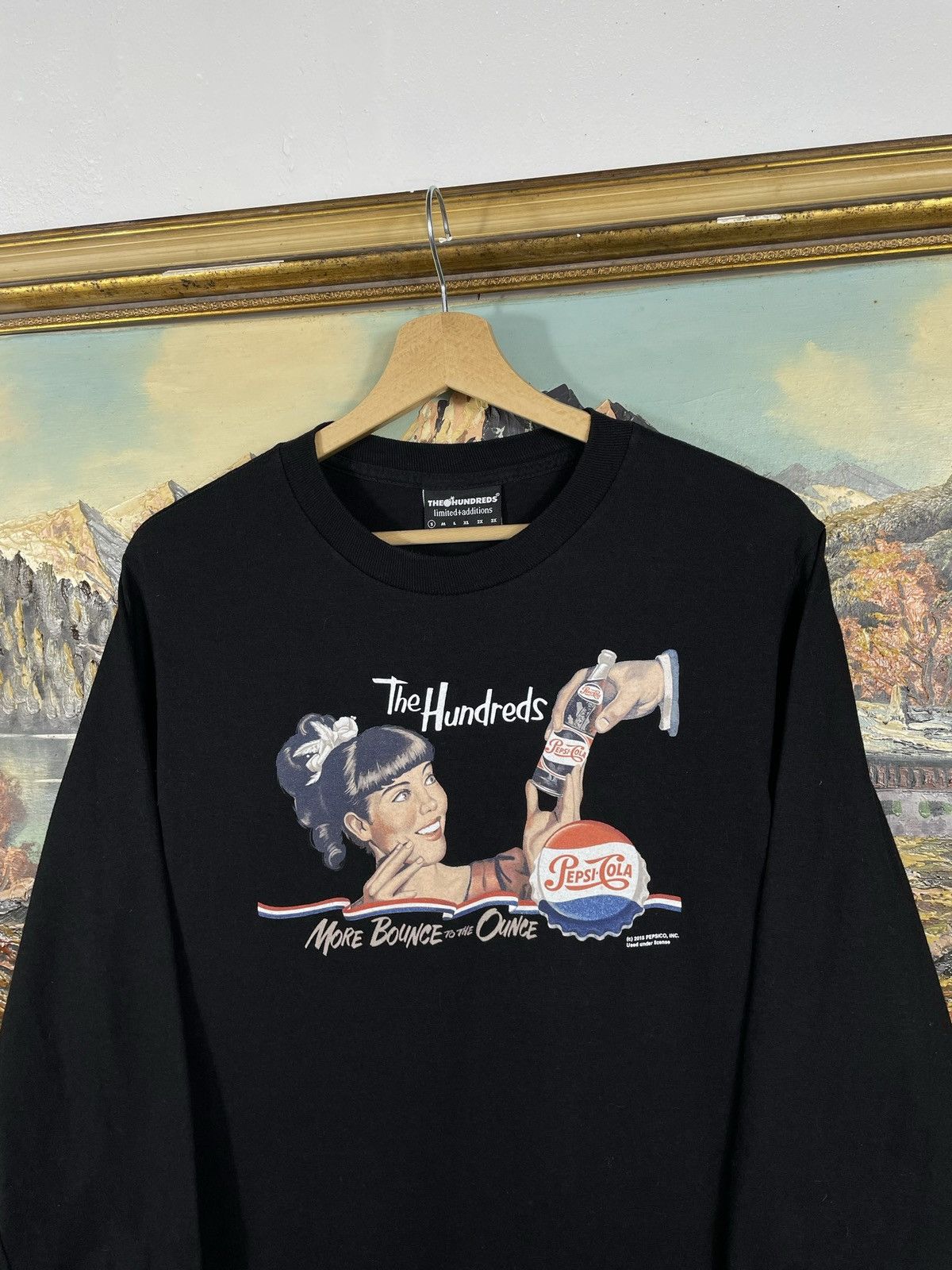 Japanese Brand × The Hundreds Black Longsleeve The Hunderds Pepsi Cola Print Size US S / EU 44-46 / 1 - 5 Thumbnail
