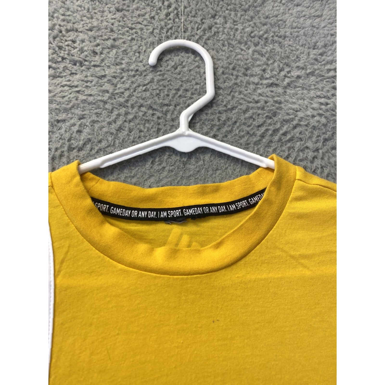 Adidas ADIDAS Tank Top Shirt Women Adult L Yellow Sleeveless Logo Basic Casual Gym Running 56-29 Size L / US 10 / IT 46 - 2 Thumbnail