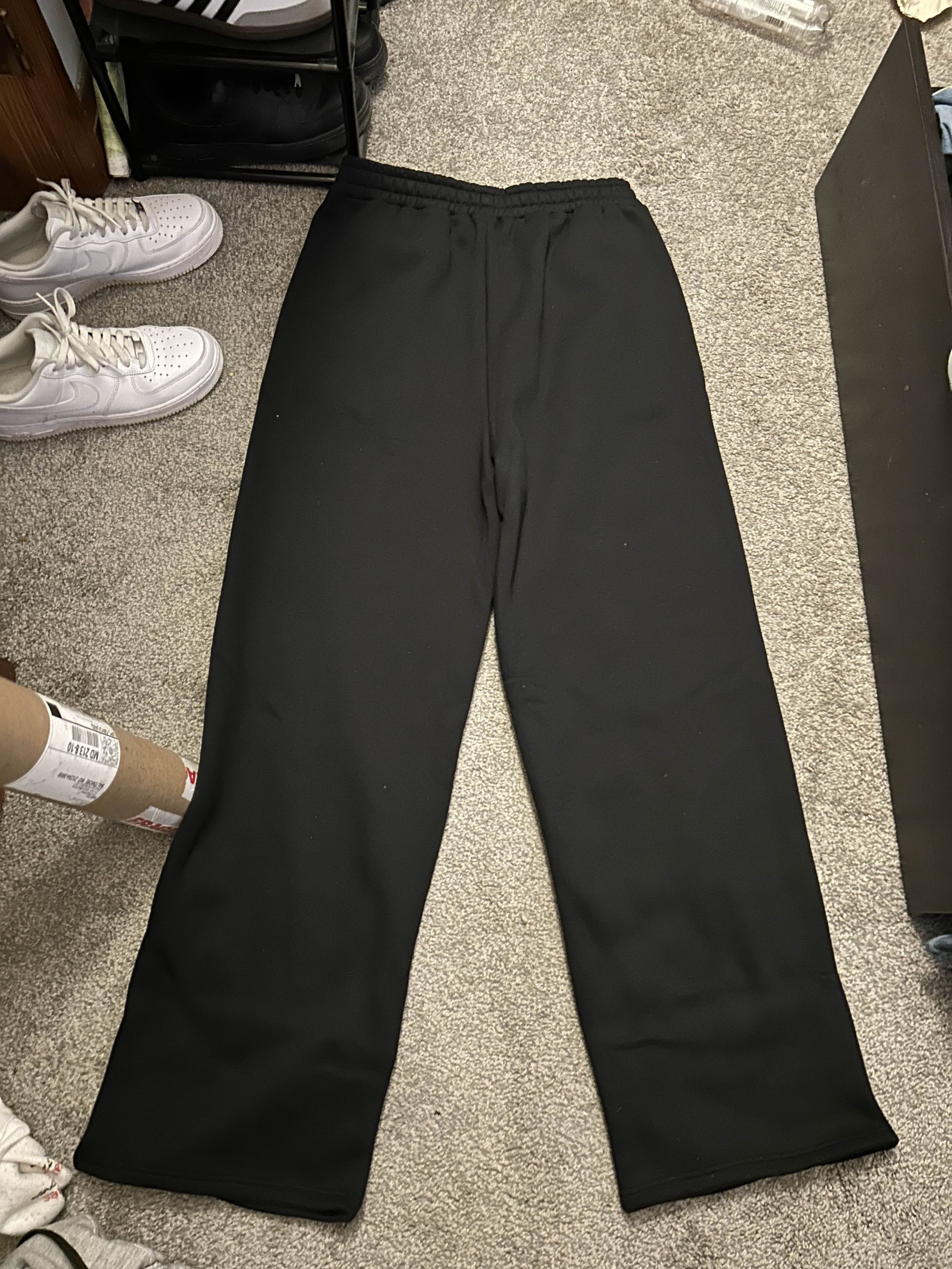Plus One Clothing Vameee x Plus One Black Basic Logo Sweatpants Size US 32 / EU 48 - 3 Thumbnail