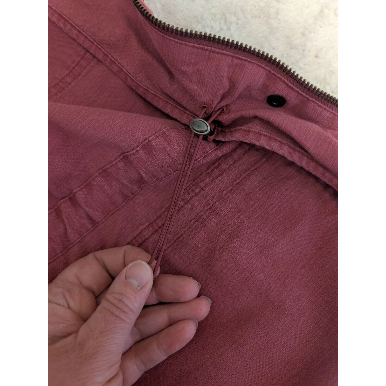 Lands' End Lands End Womens Small Red Full Zip Jacket Hideaway Hood Size S / US 4 / IT 40 - 9 Thumbnail