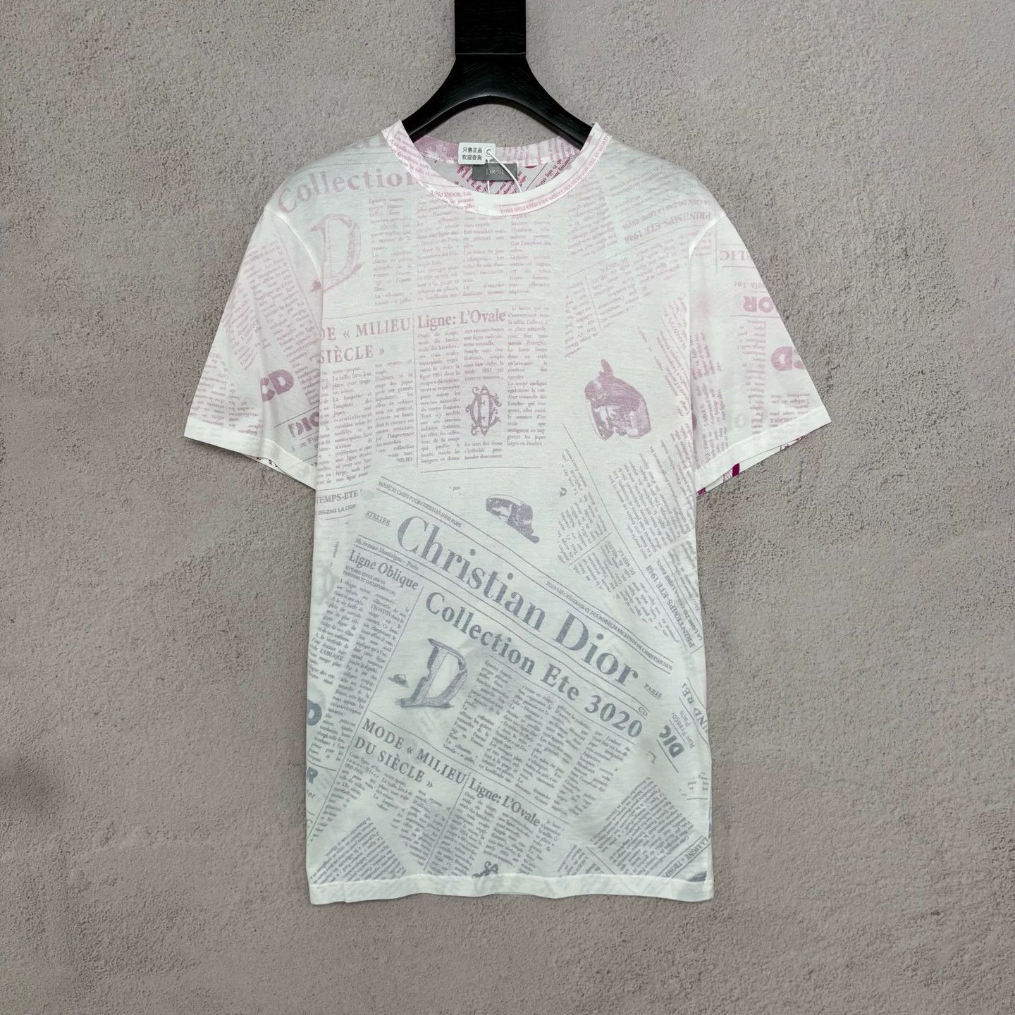 Dior Christian Dior Newspaper Print T-Shirt Size US M / EU 48-50 / 2 - 1 Thumbnail
