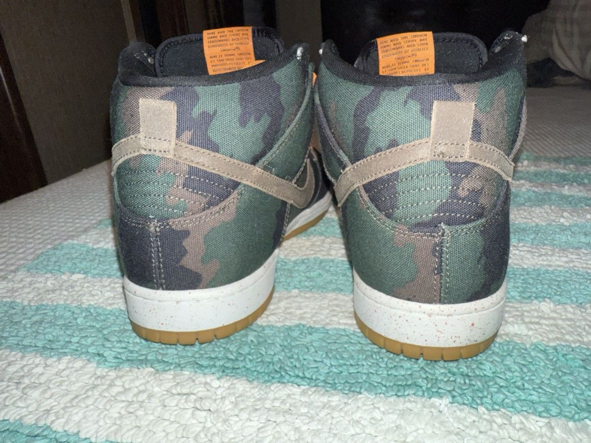 Nike Nike “FiveOneO” SB Dunk Hi Camo 510, VVNDS! Tried-on once! Size US 11.5 / EU 44-45 - 9 Thumbnail