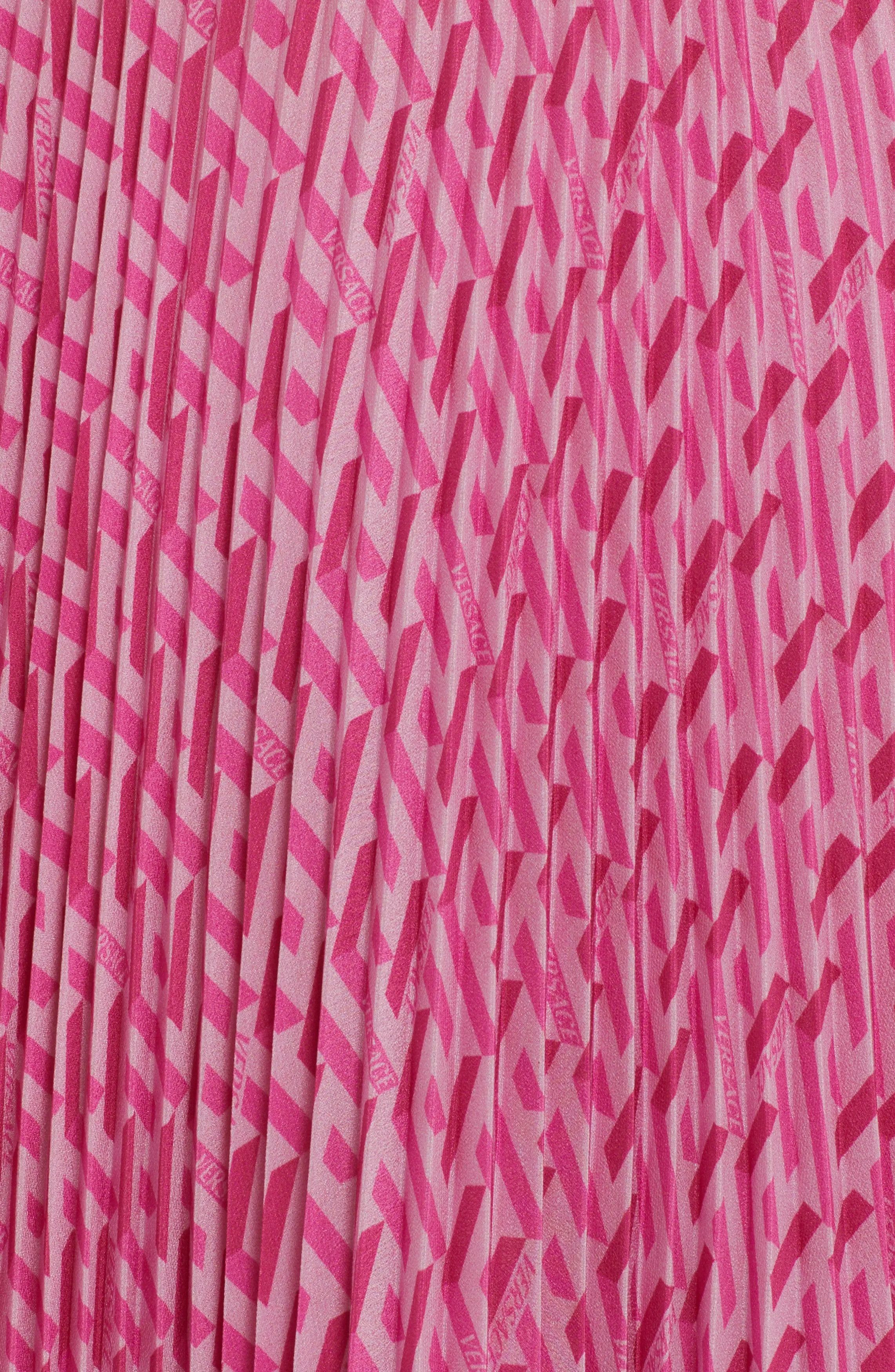 Versace o1y0226 Midi Skirt in Pink/Fuchsia Size 27" / US 4 / IT 40 - 5 Thumbnail