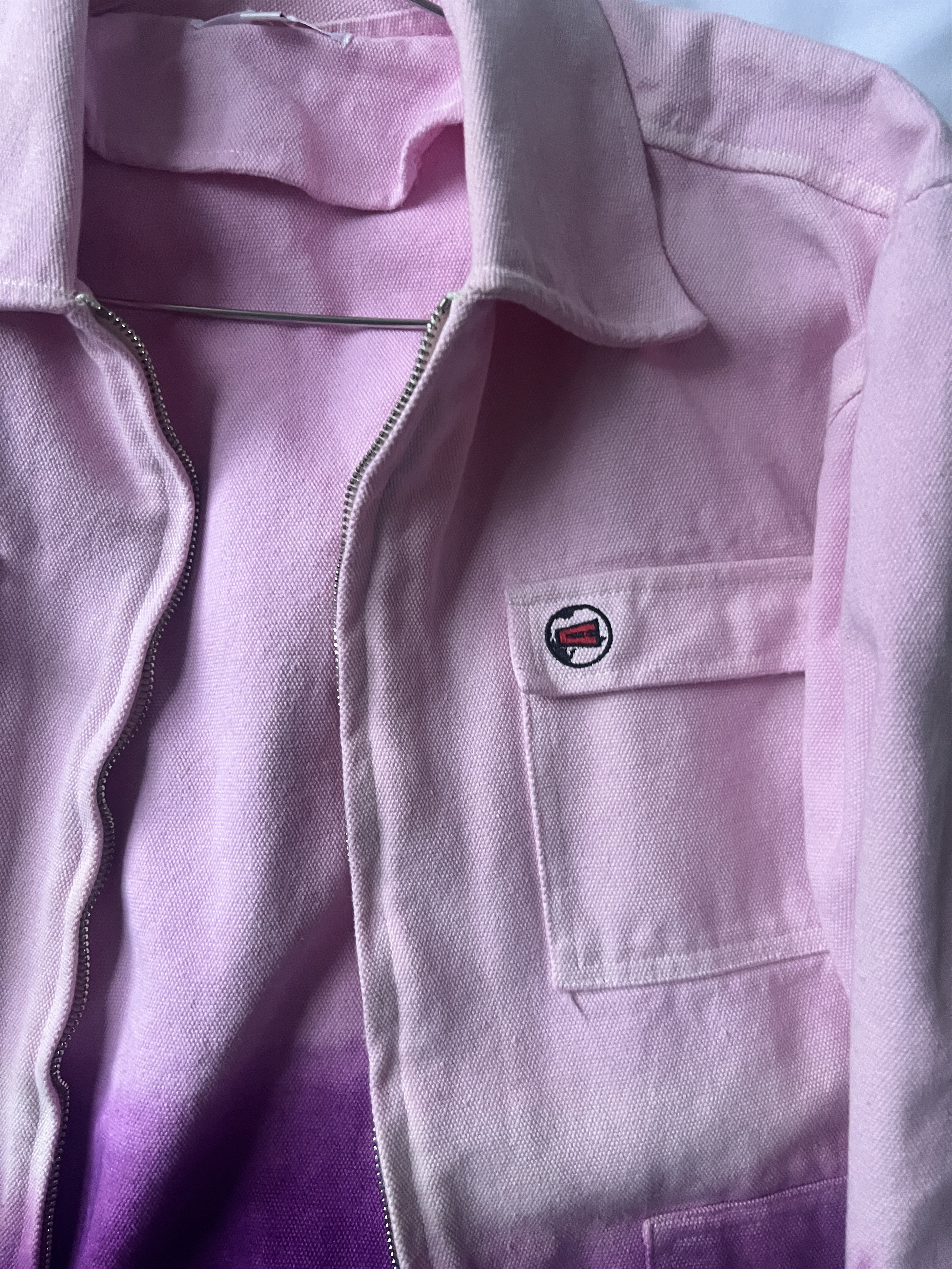 Advisry Clothing Pink Purple Tie-Dye Denim Jacket Size M / US 6-8 / IT 42-44 - 4 Thumbnail