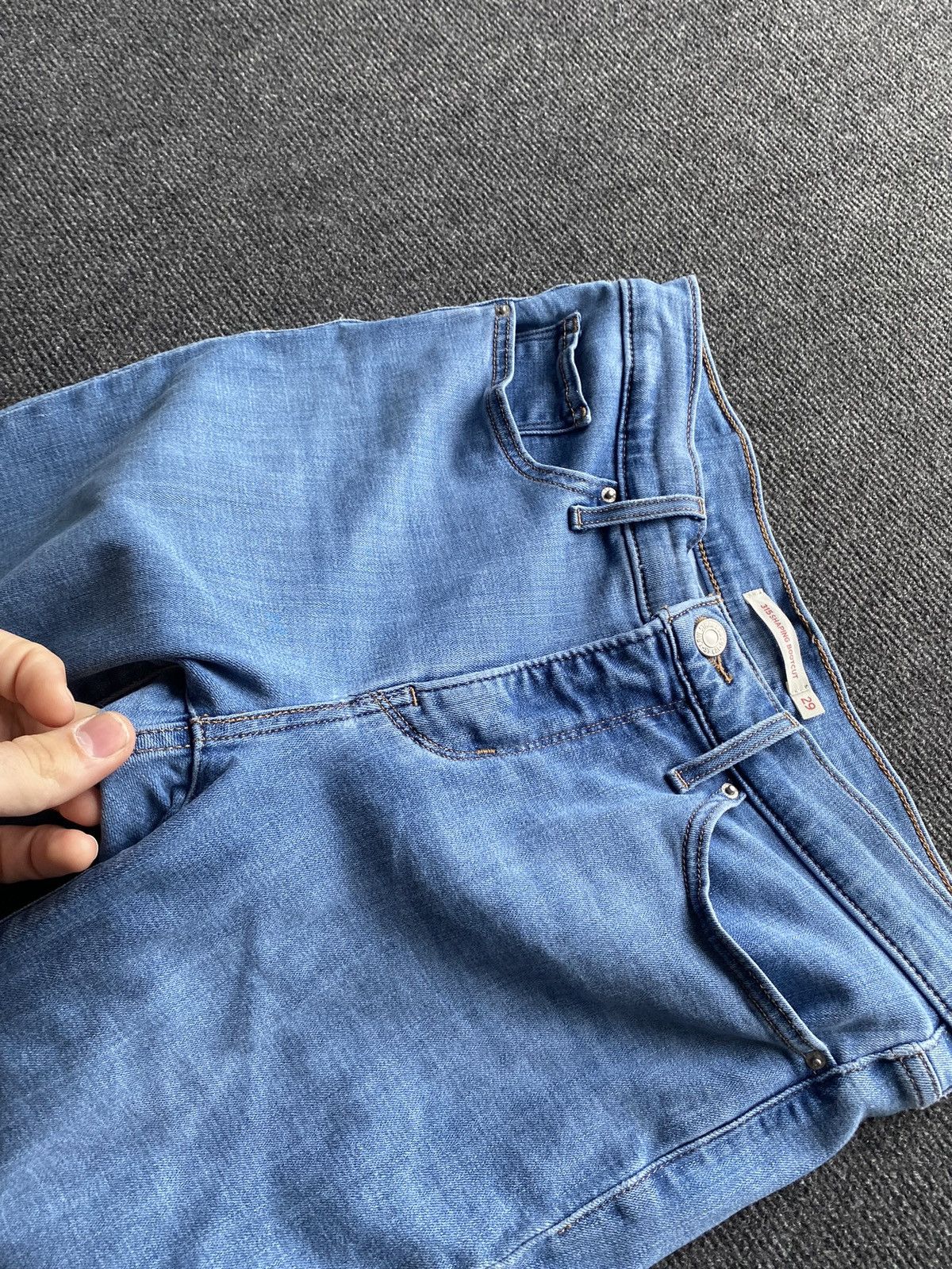 Levi's 🔥Levis 315 Shaping Bootcut 29 Jeans women sexy alt goth Size 29" - 15 Thumbnail