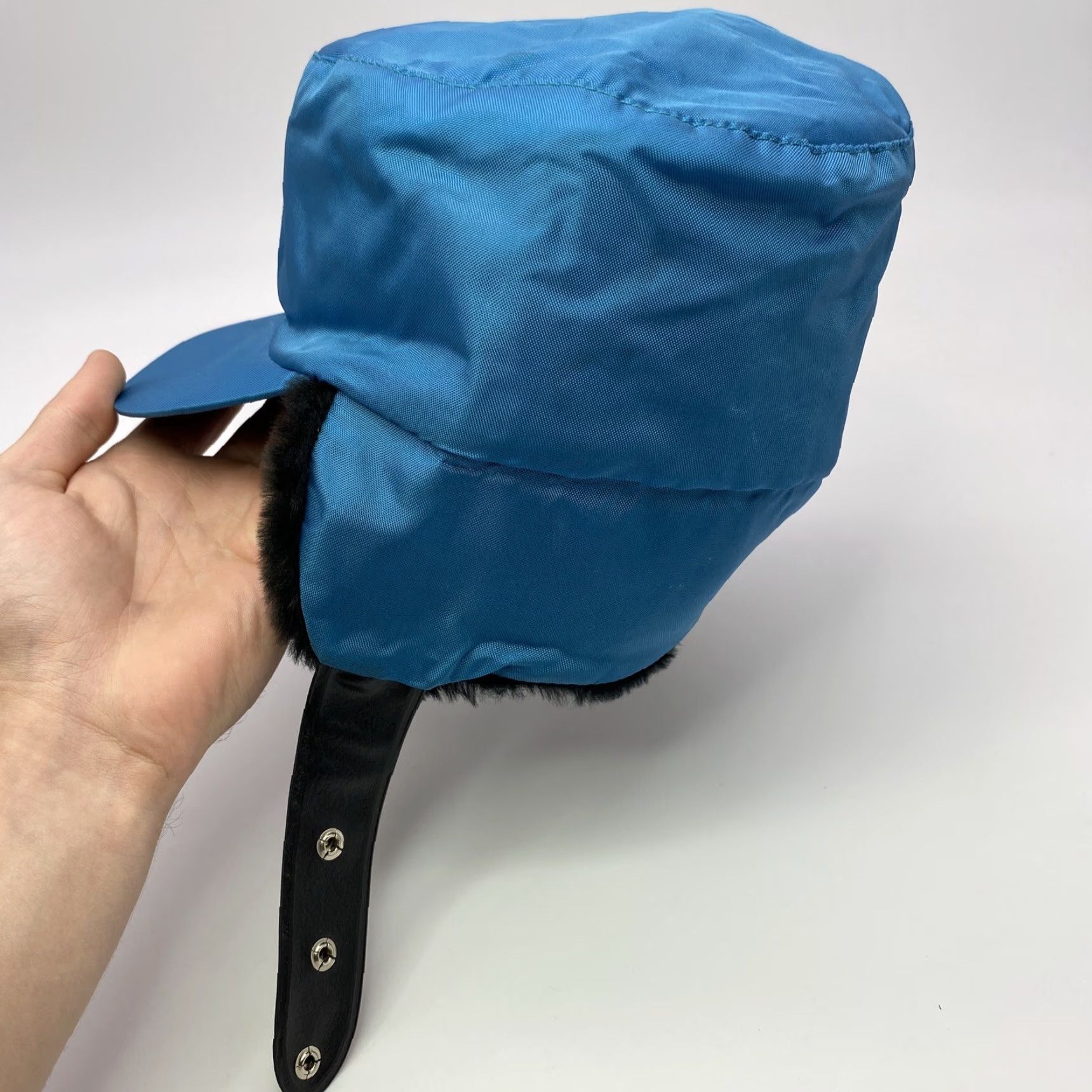 Vintage VINTAGE 60s ABC OLYMPICS CAST CREW INSULATED EAR FLAP HAT ONE SIZE BLUE UNISEX ADULTS Size ONE SIZE - 7 Thumbnail