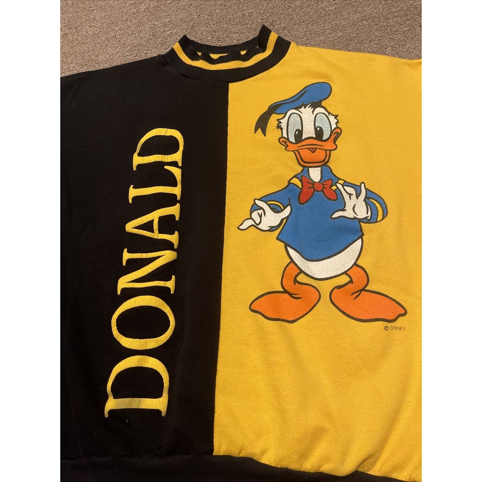 Disney Vintage 80s XL Disney World Donald Duck Mickey Mouse Crewnec Size US XL / EU 56 / 4 - 5 Thumbnail