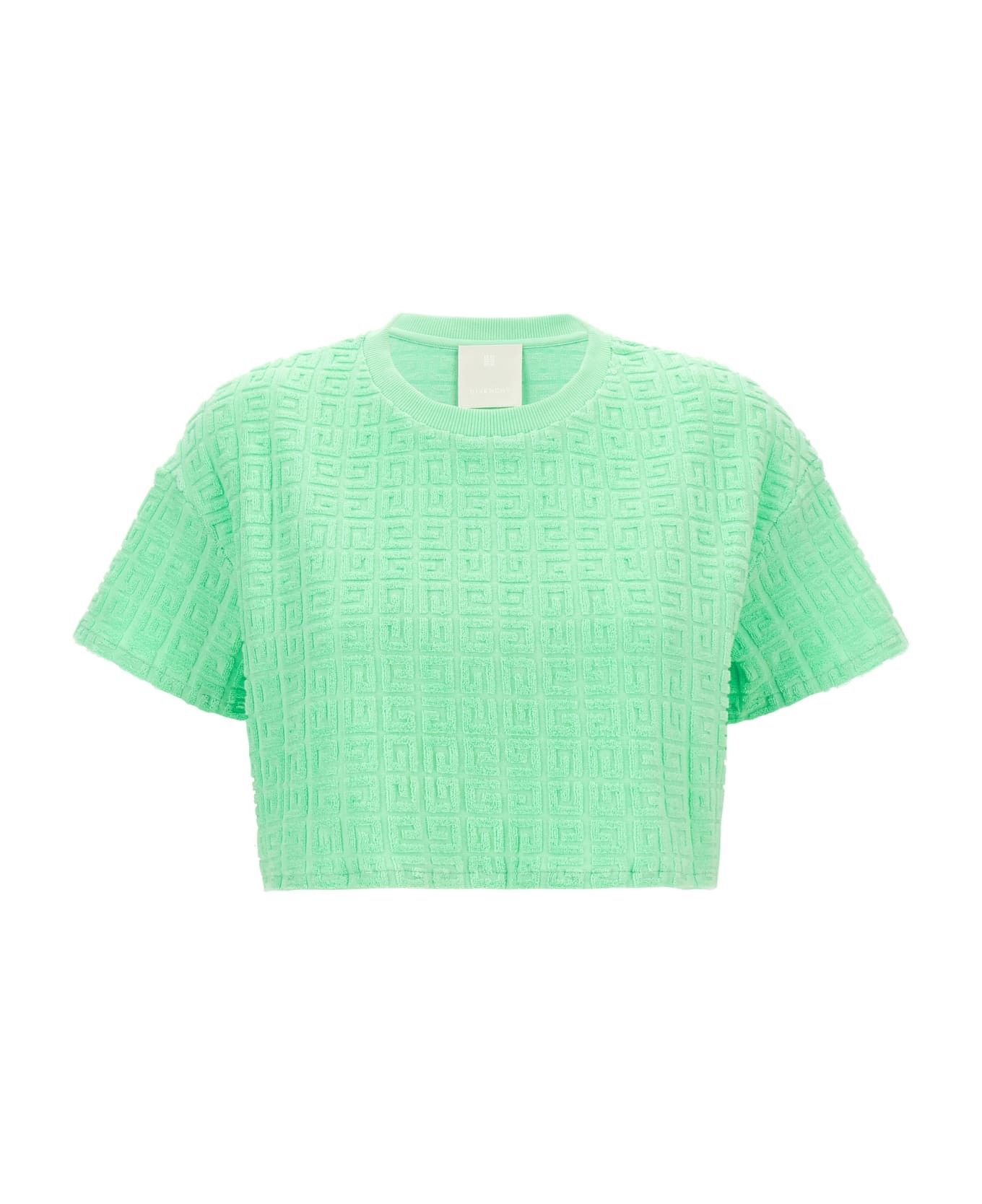 Givenchy o1srvl11e0725 T-Shirt Cropped Capsule Plage in Green Size XS / US 0-2 / IT 36-38 - 1 Thumbnail
