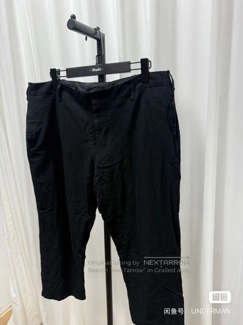 Yohji Yamamoto Yohji Yamamoto Wool Cropped Trousers. Size US 36 / EU 52 - 2 Thumbnail
