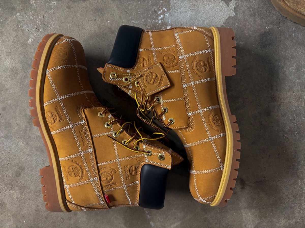 Supreme × Timberland Supreme Timberland Patchwork ‘Wheat’ Size US 12 / EU 45 - 1 Thumbnail