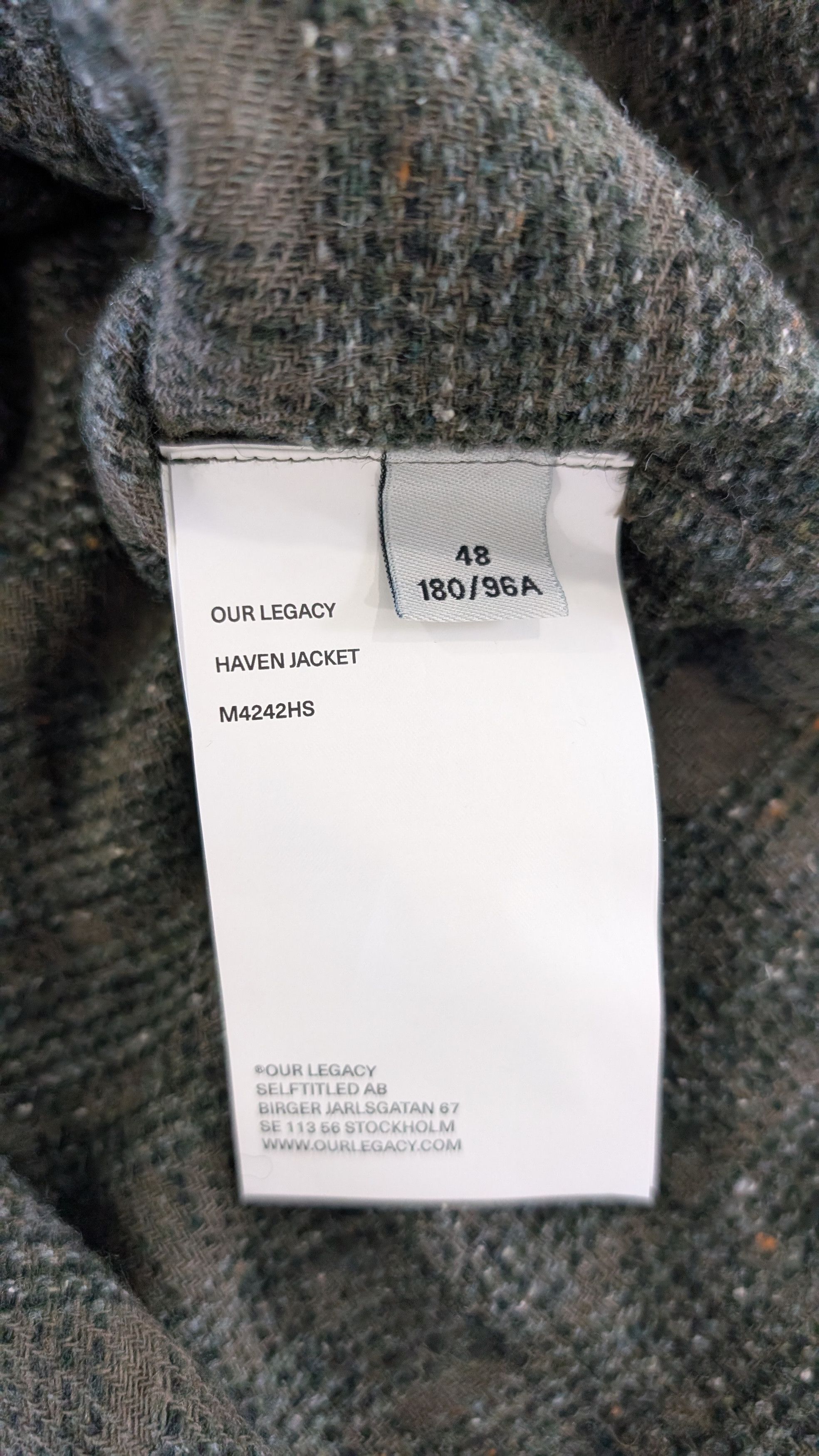 Our Legacy Our Legacy Haven Jacket Seaweed Sparse Check Size 48 M Size US M / EU 48-50 / 2 - 8 Thumbnail
