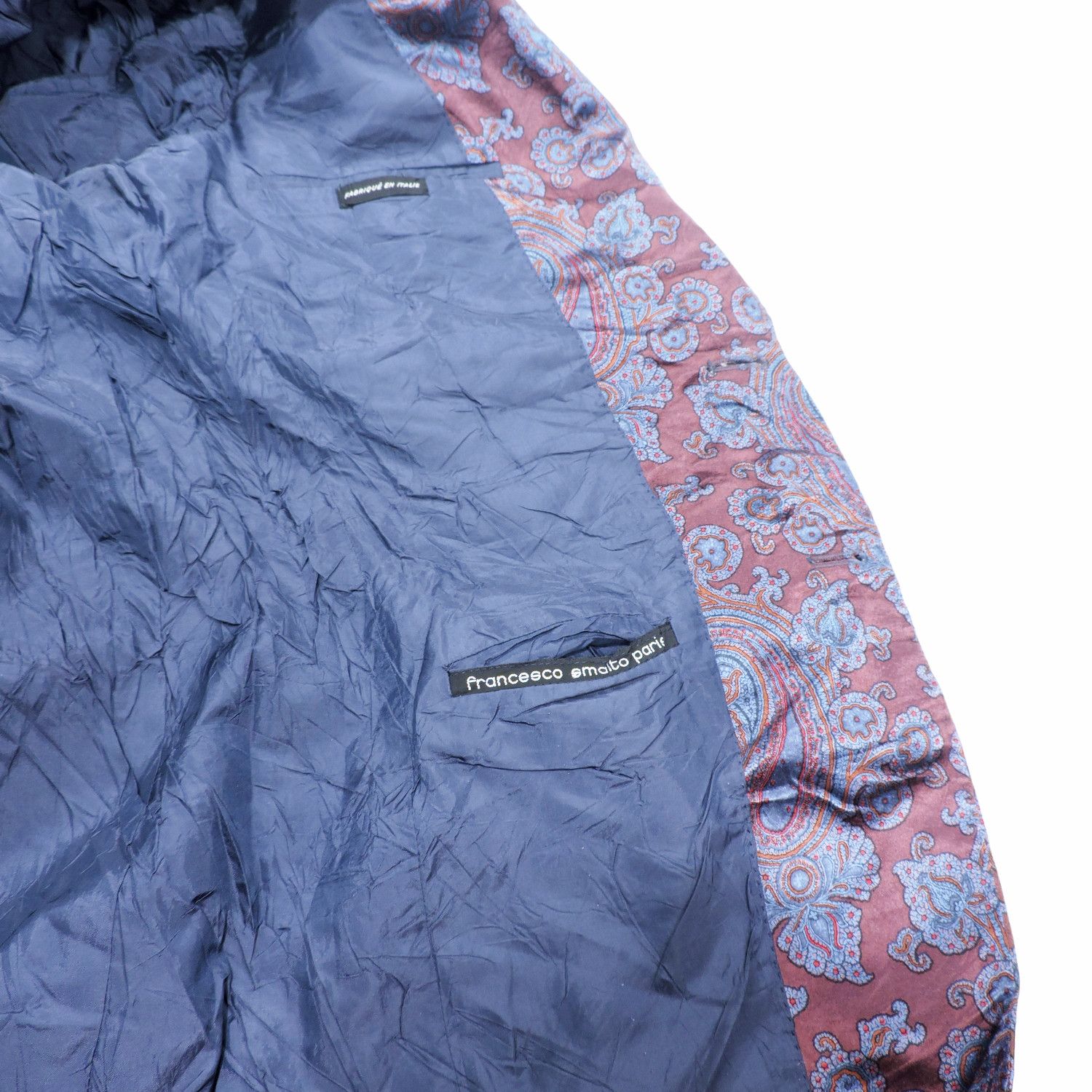 Francesco Smalto FRANCESCO SMALTO SHINY PAISLEY SUITS BLAZER Size 50R - 8 Thumbnail