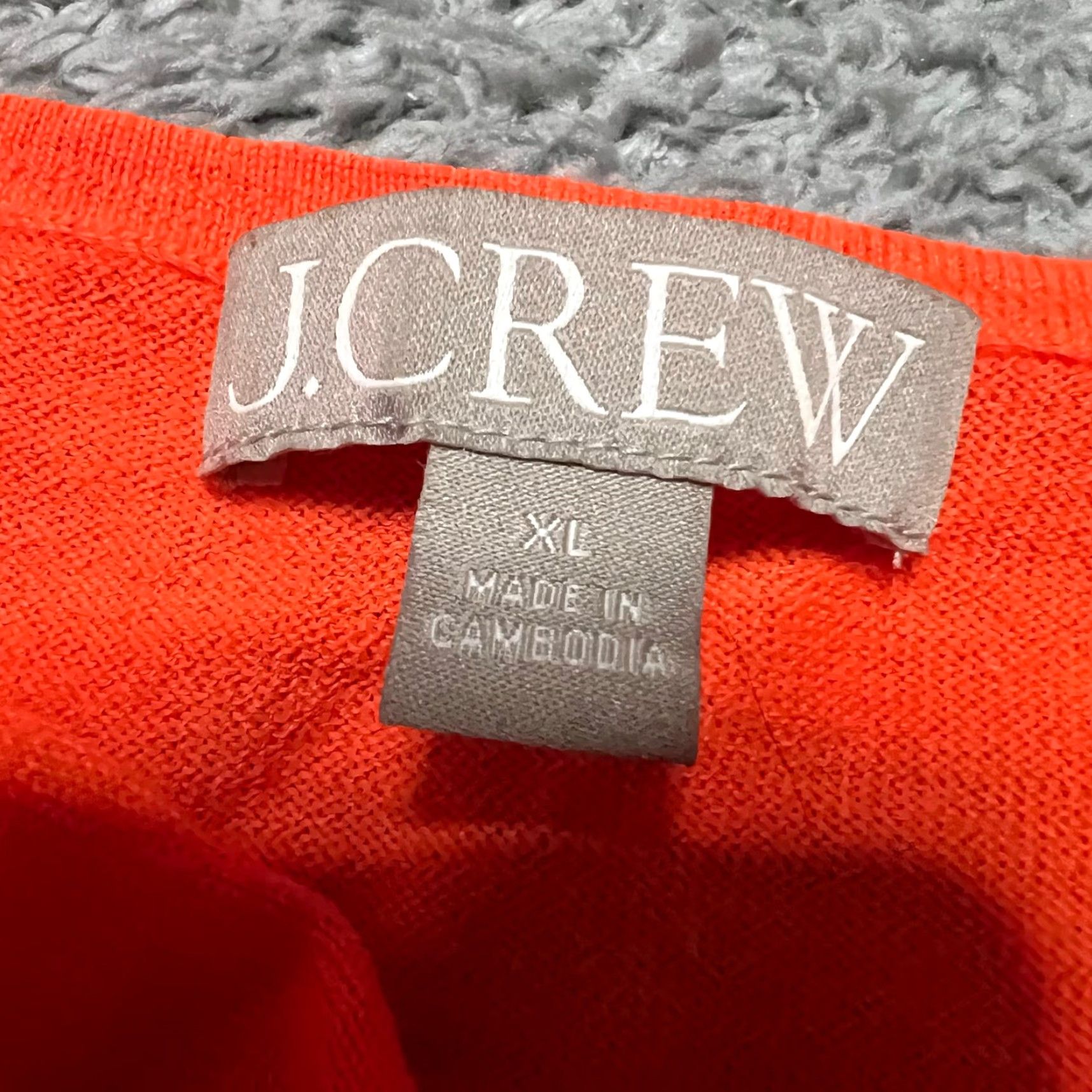 J.Crew J.Crew Halle Sweater Women XL Orange 100% Merino Wool Crew Neck Pullover Size XL / US 12-14 / IT 48-50 - 5 Thumbnail