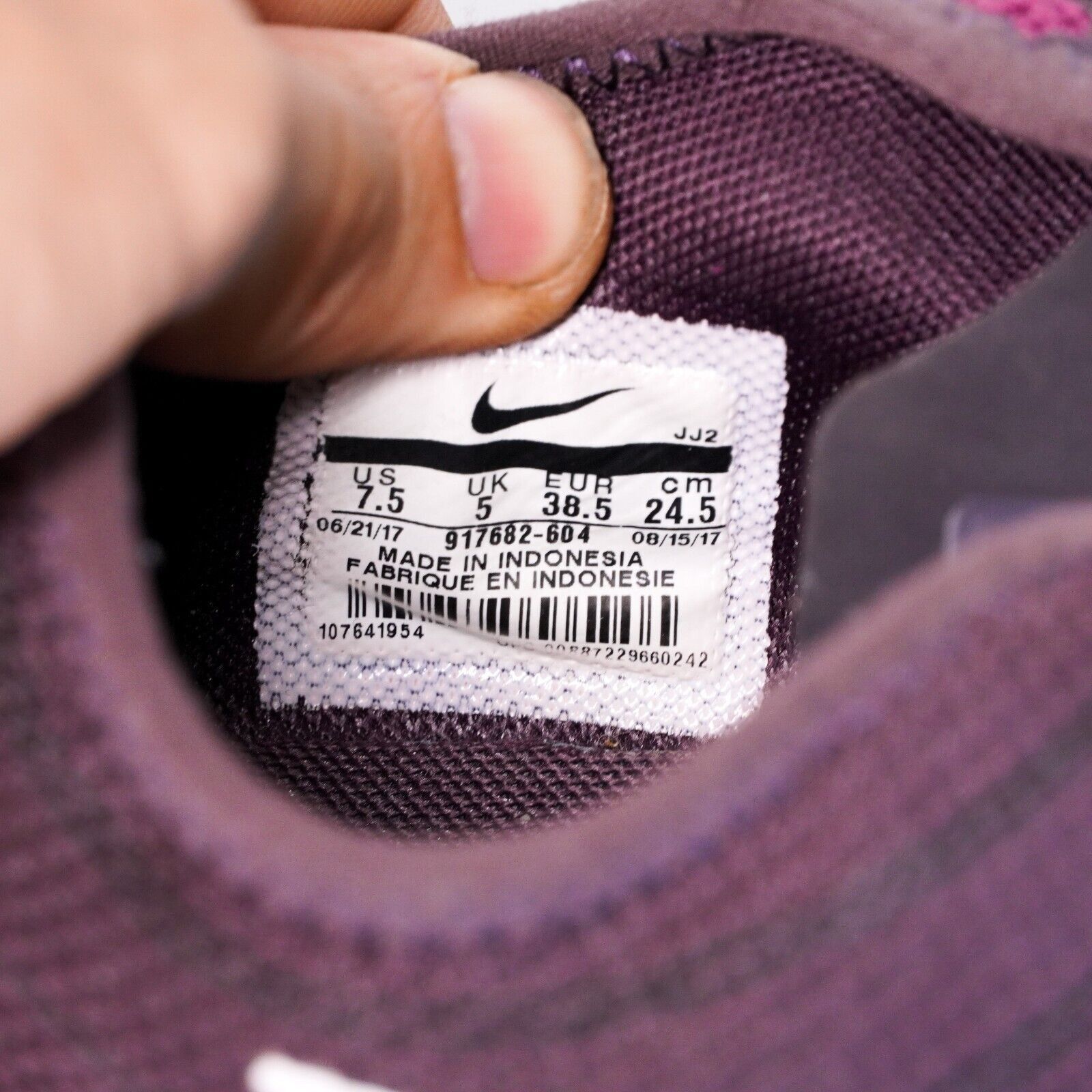 Nike Nike Dualtone Racer Purple Running Shoes Womens 7.5 Sneakers Size US 7.5 / IT 37.5 - 8 Thumbnail