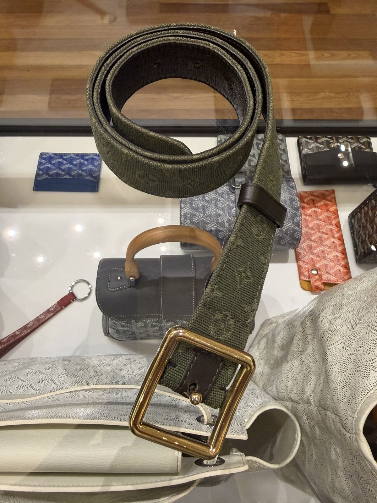 Louis Vuitton Louis Vuitton Canvas Monogram Belt - Green Size 32 - 2 Thumbnail