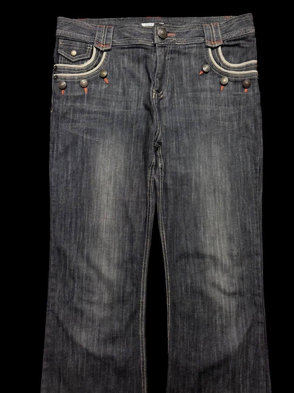 GOSTAR DE FUGA FLARE Vintage Lacoupe Pour Remme Japan Designer Mudwash Jean Size US 34 / EU 50 - 3 Thumbnail