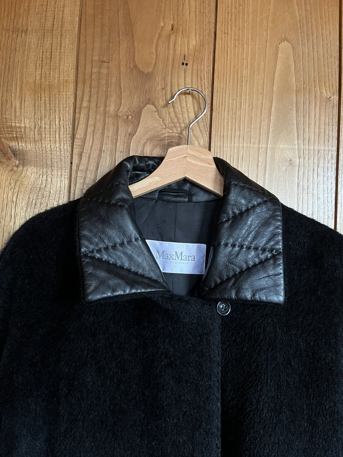 Max Mara Max Mara alpaca and leather details coat Size M / US 6-8 / IT 42-44 - 7 Thumbnail
