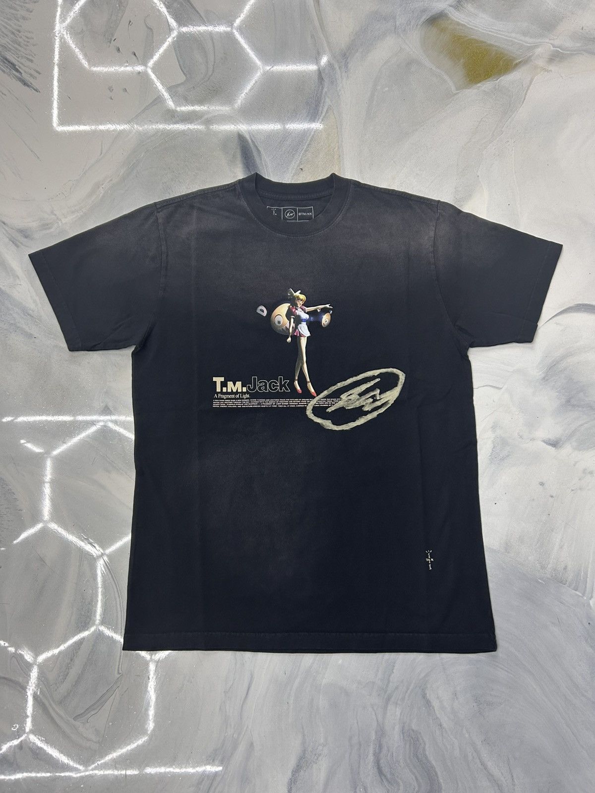 Fragment Design × Jordan Brand × Travis Scott Travis Scott x Murakami x Fragment Tokyo Tee Black Size S Size US S / EU 44-46 / 1 - 1 Thumbnail