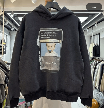 Japanese Brand × Vintage "The Baby Smoke-L" Hoodie Size US L / EU 52-54 / 3 - 1 Thumbnail