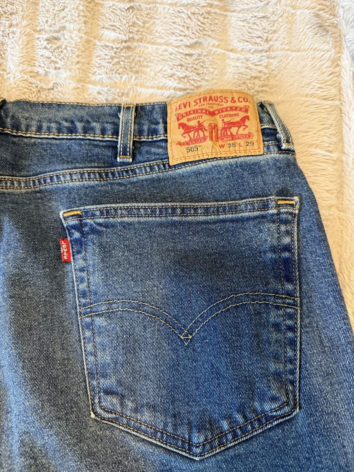 Levi's Levis Mens 505 Jeans 38 x 29 Size US 38 / EU 54 - 5 Thumbnail
